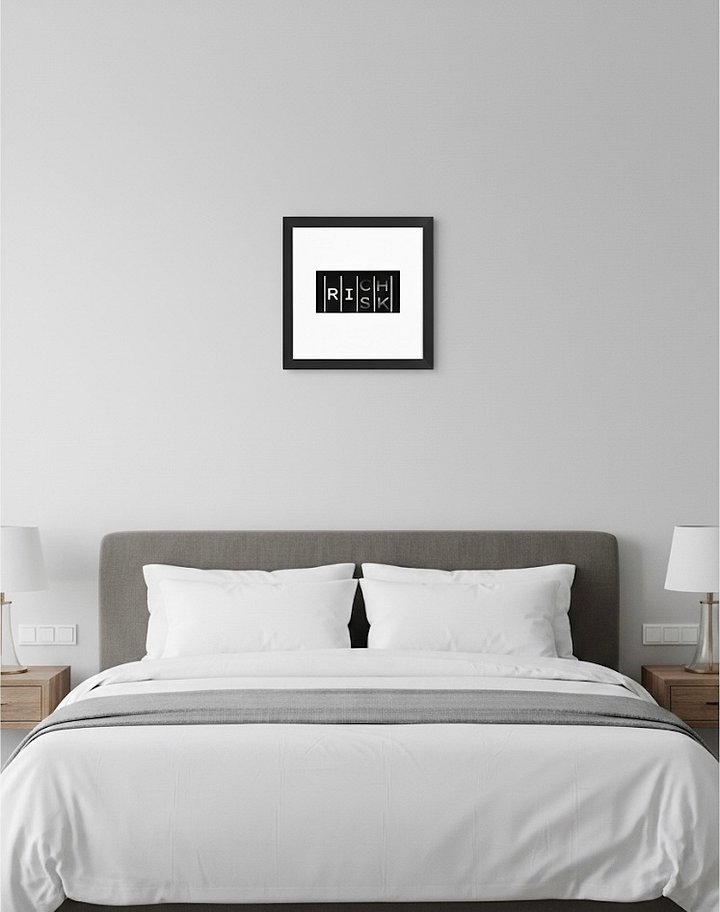 RISKxRICH Framed Matte Poster product image (1)