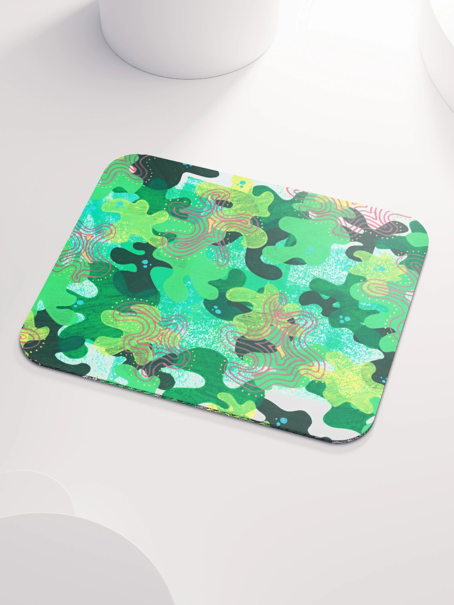 Green Smoothie Blobs Classic Mouse Pad product image (3)