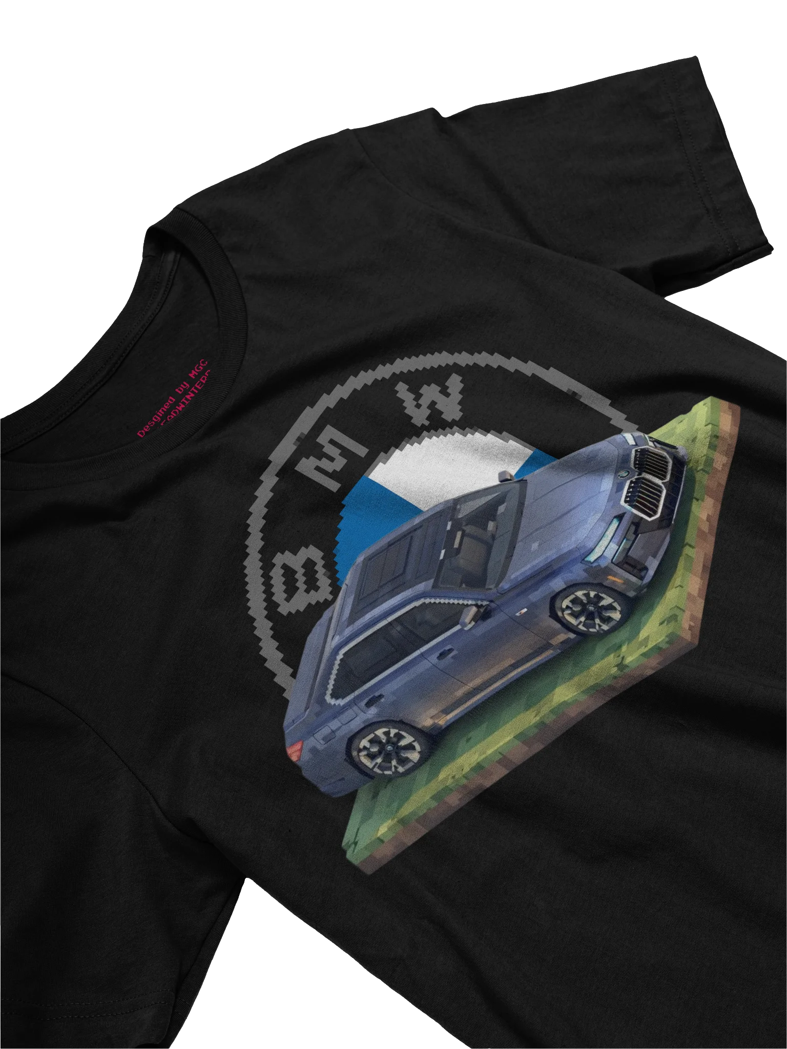 Frozen Blue BMW 7 Series Shirt (Pixel, Retro, Minecraft) product image (20)