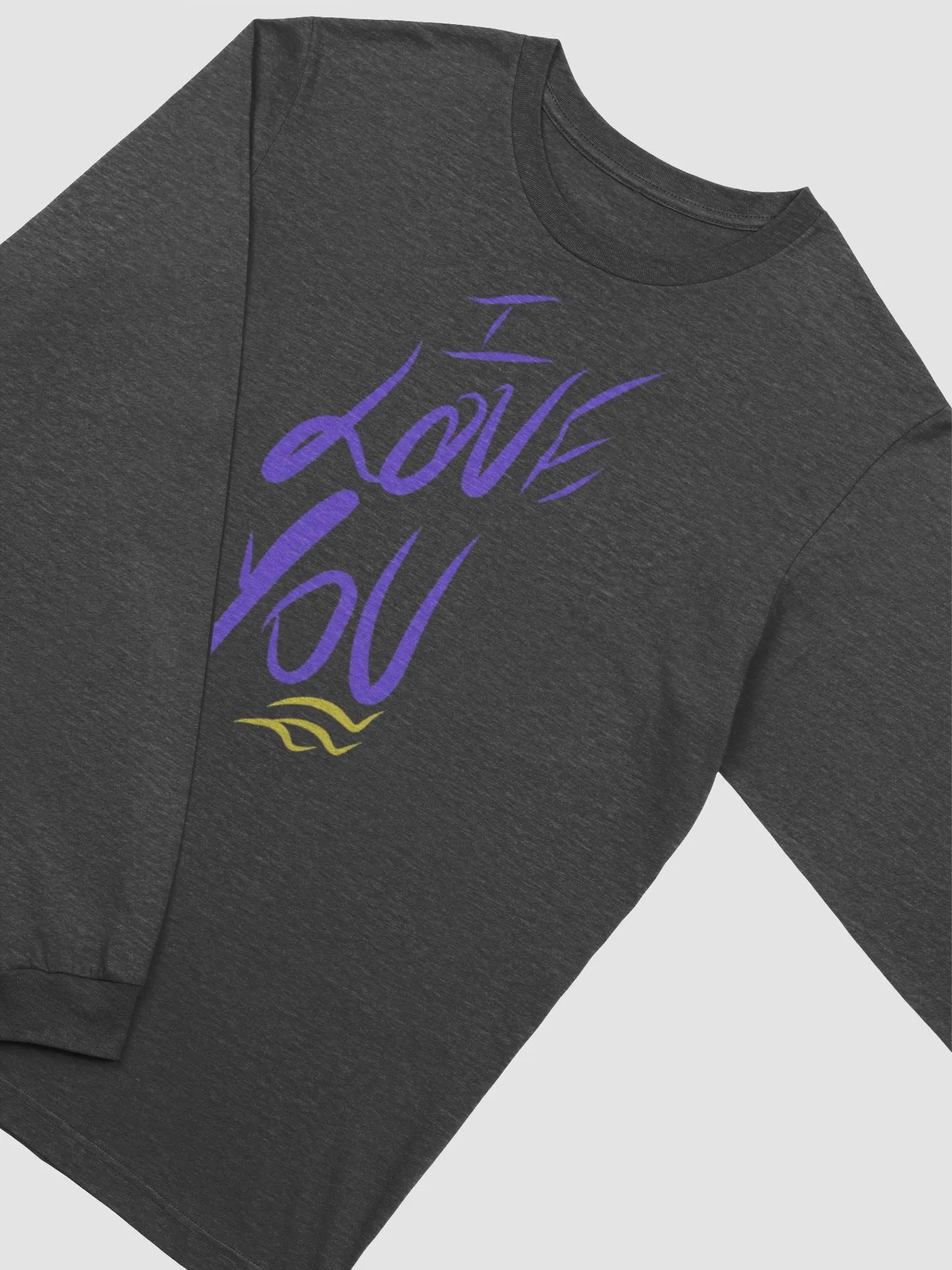 Whimsical Love Script Long Sleeve Tee product image (2)
