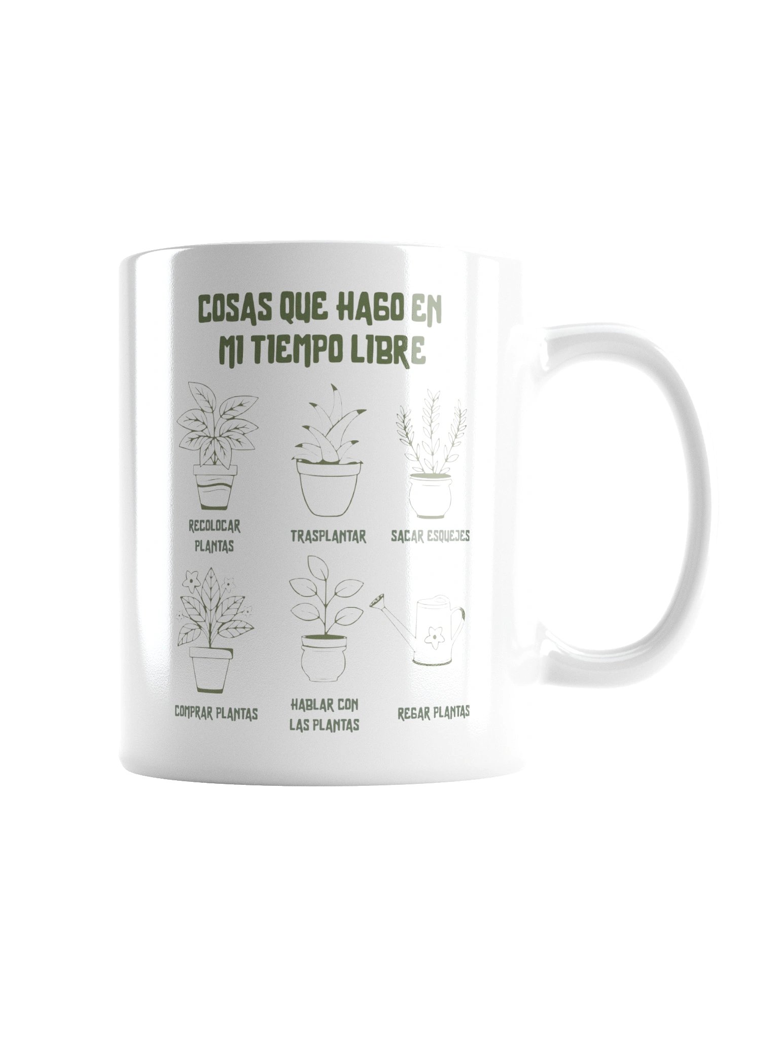 Taza Cosas que Hago en Mi Tiempo Libre | Taza Divertida de Plantas | Regalo Original para Amantes de la Jardinería product image (3)