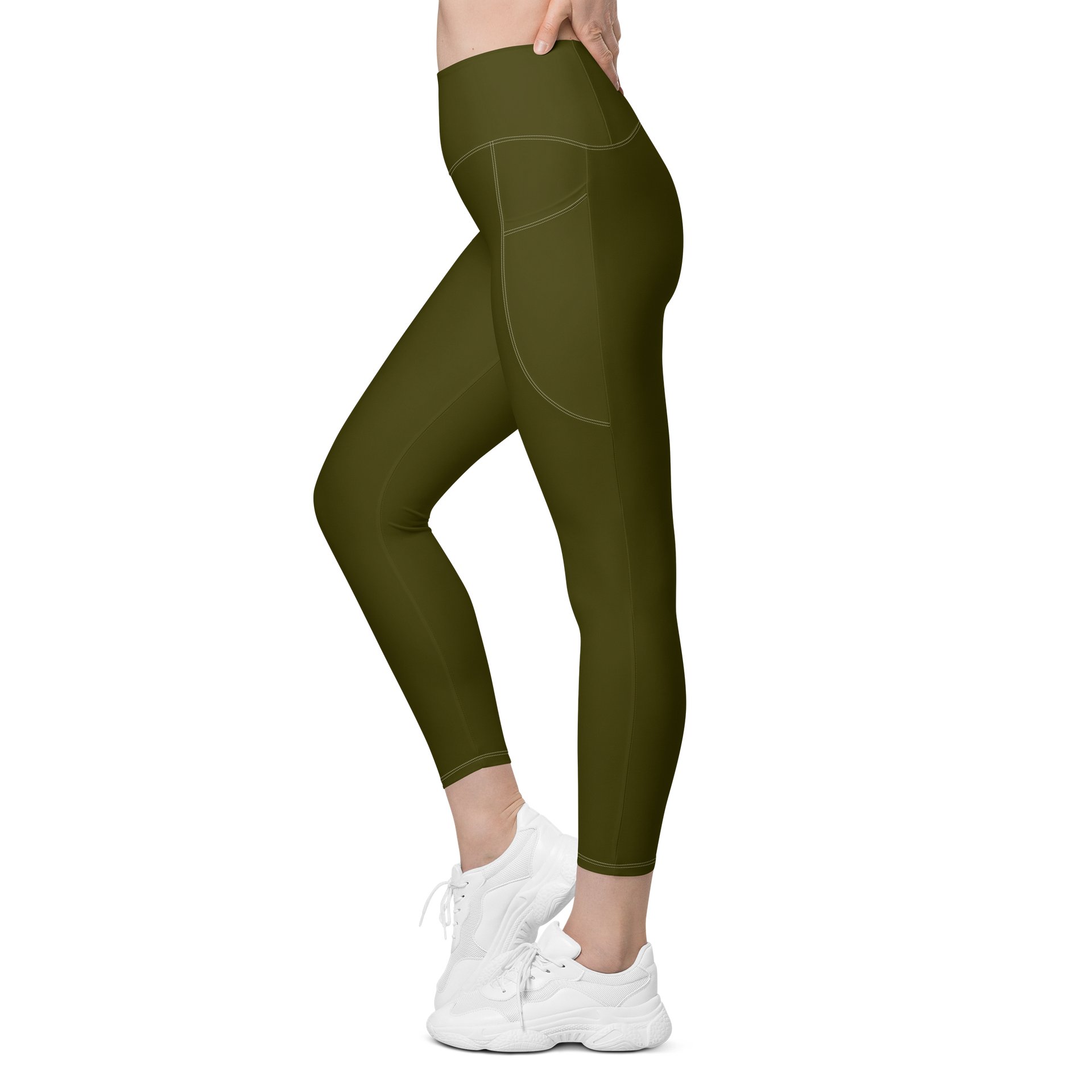 Green Leggings with Pockets product image (5)