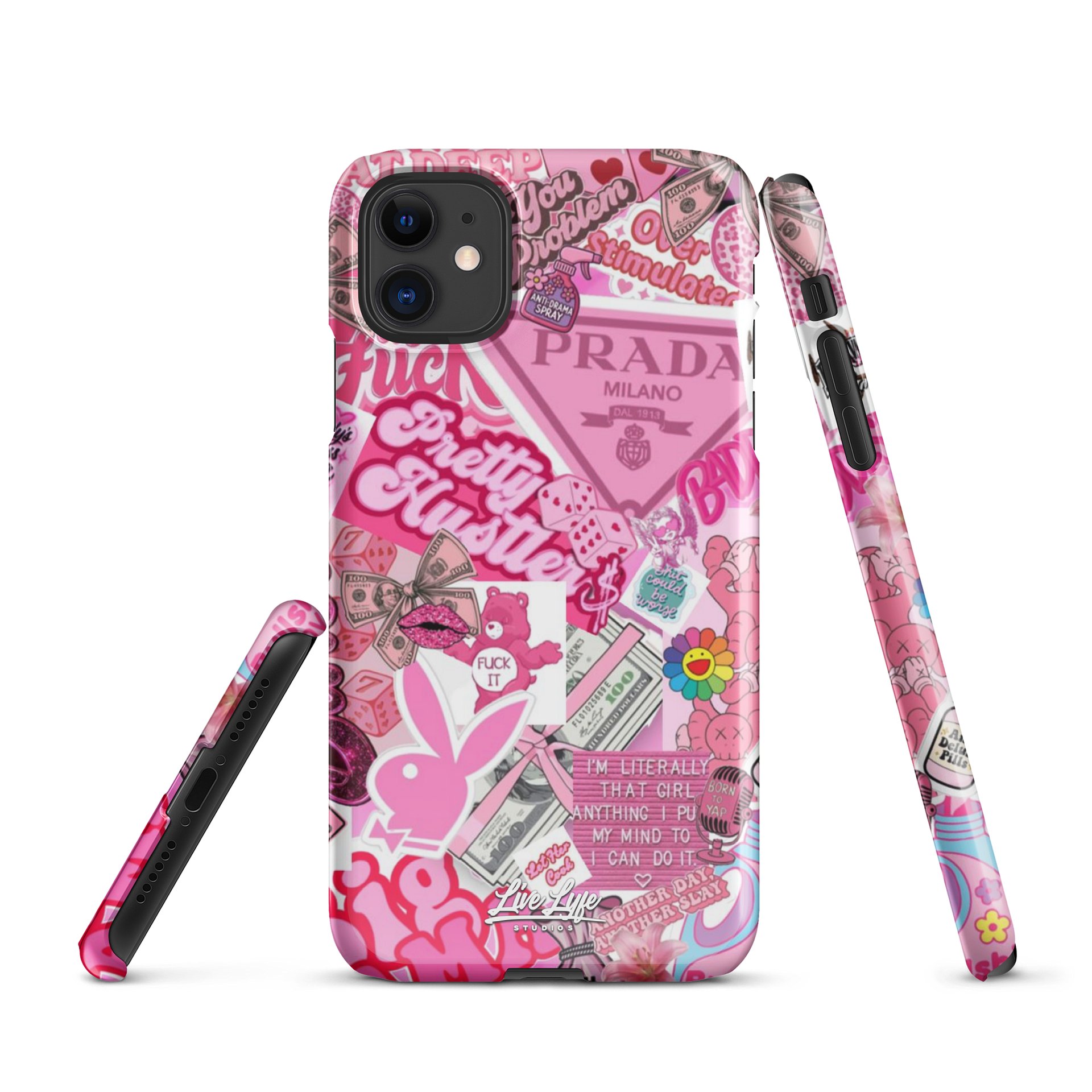 Pink Luxe Vibes Snap Case for iPhone product image (1)