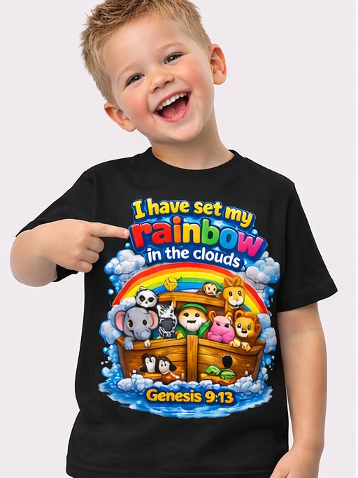 Noah's Ark Rainbow Toddler T-Shirt product image (3)