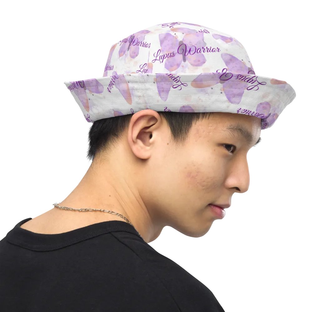 Lupus Warrior Purple Butterfly Bucket Hat product image (5)