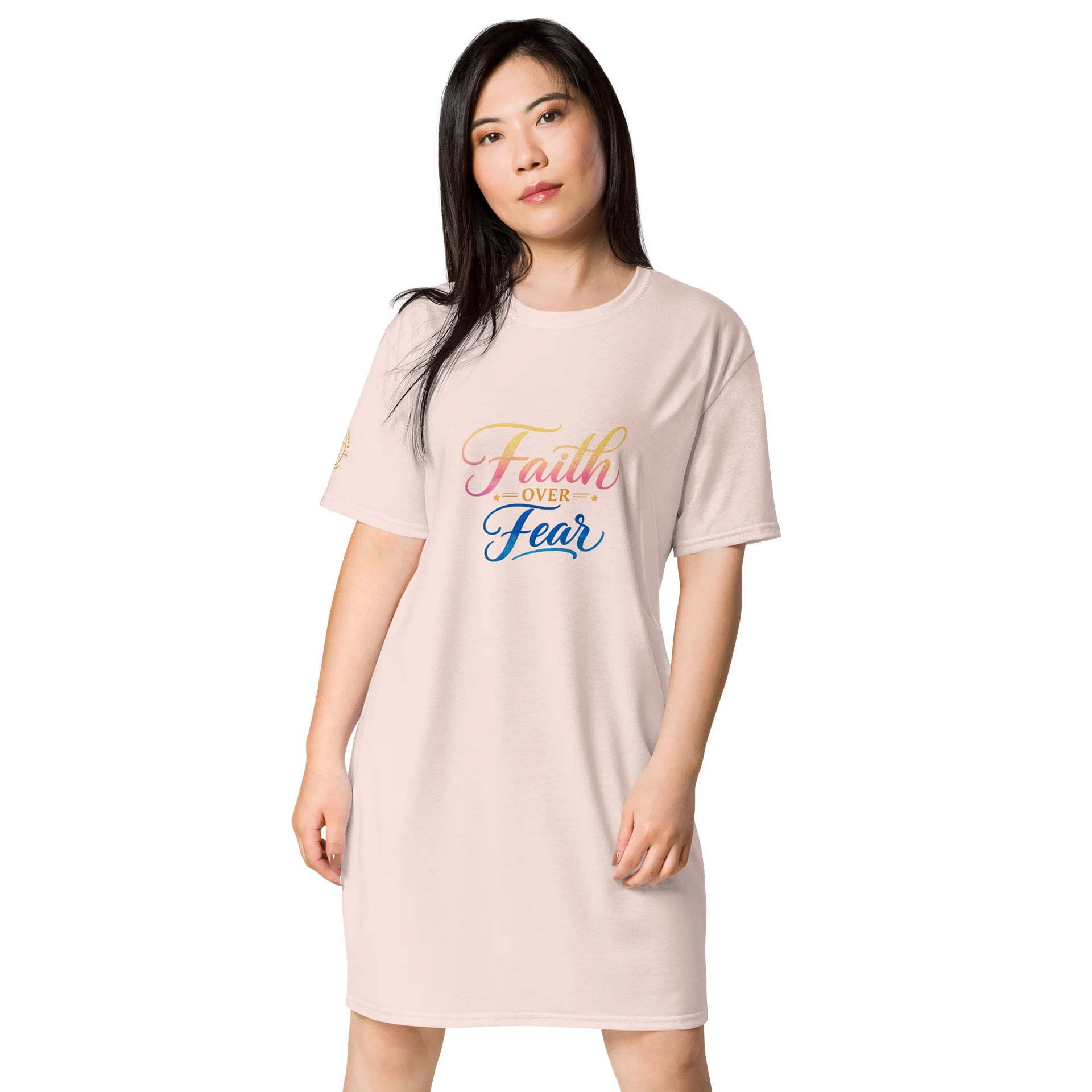 Faith Over Fear Signature T-Shirt Dress product image (1)