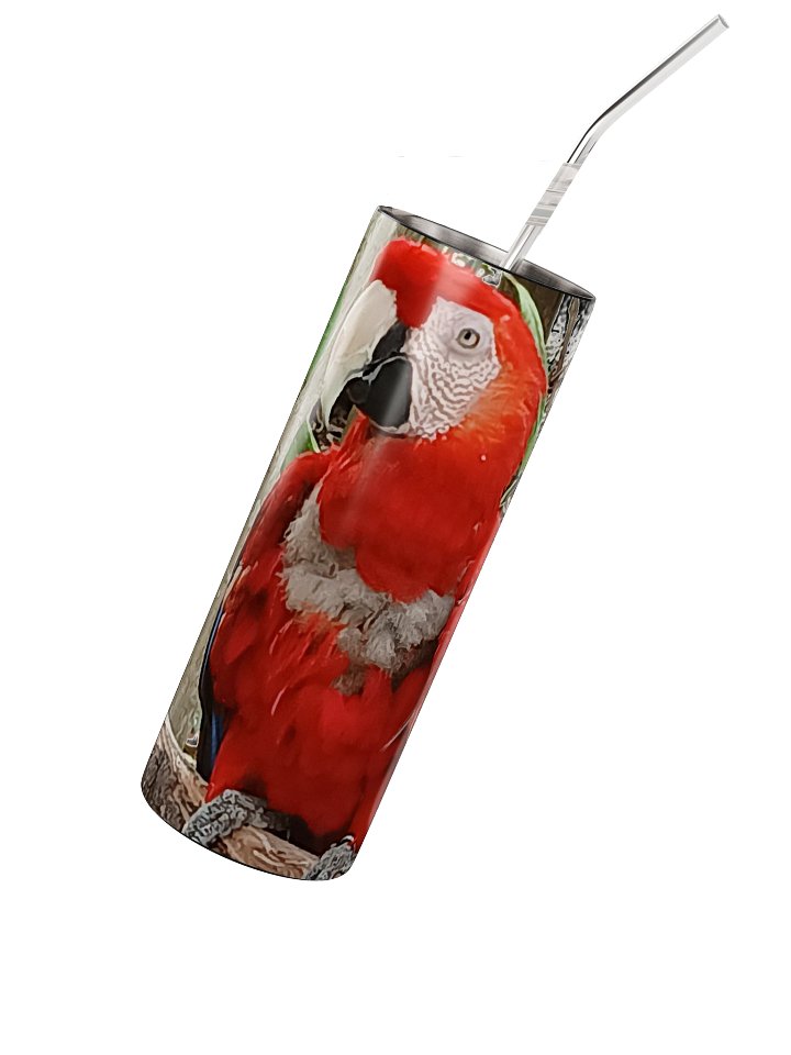 Vibrant Parrot Stainless Steel Tumbler product image (2)