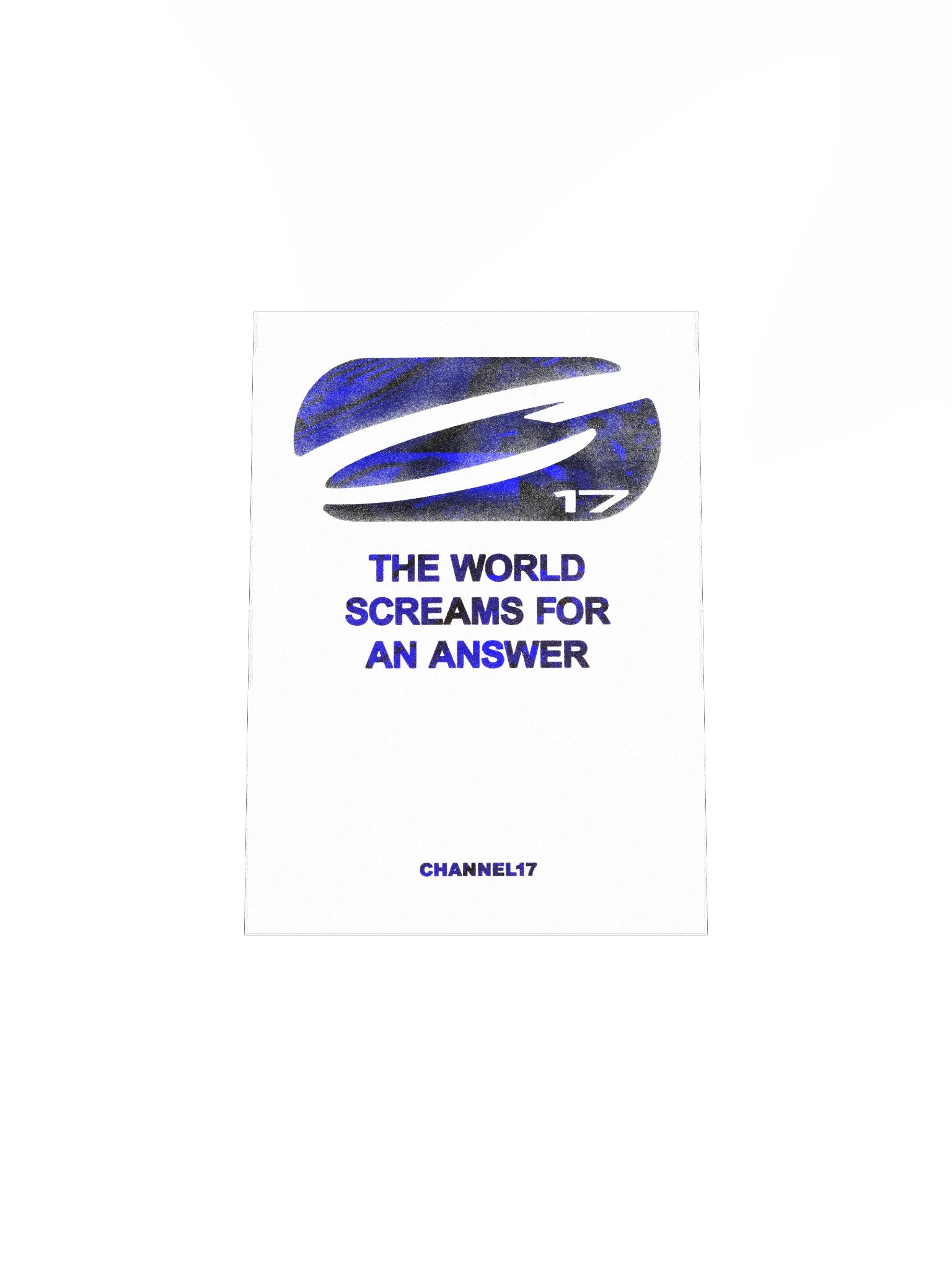 CHANNEL17 'Answer' Poster (Blue Variant) product image (4)