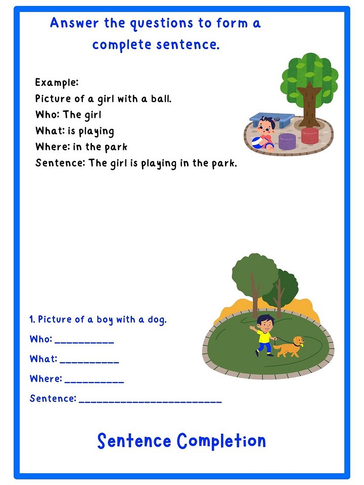 Sentence Construction Worksheets product image (2)