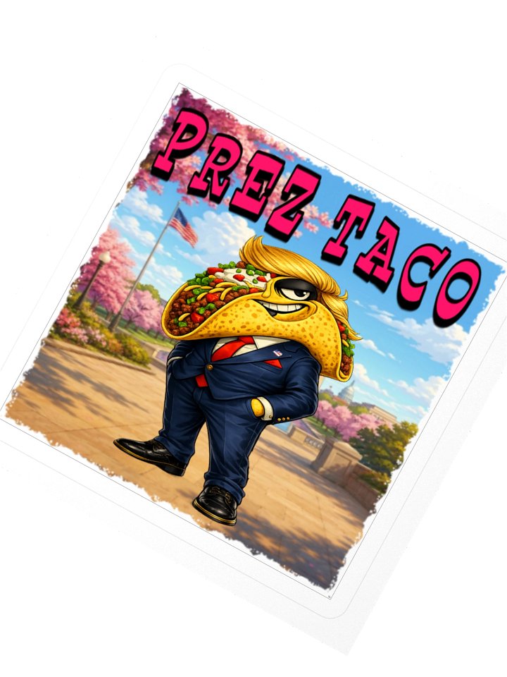 PREZ TACO Political Satire Sticker The Taco Family product image (4)