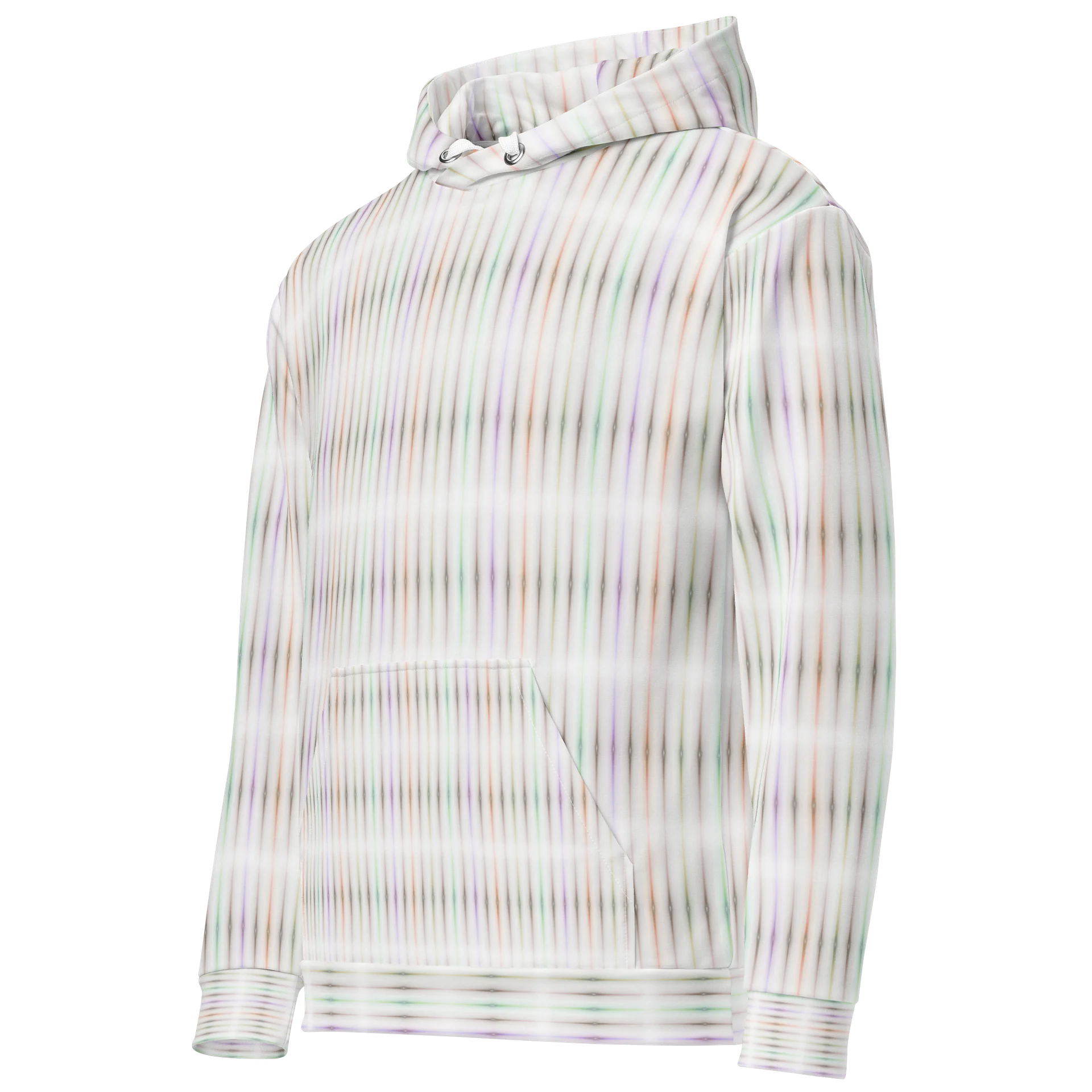 Soft Prism Stripes: Abstraktes Linien-Design Canvas of Comfort: Recycled Unisex Hoodie product image (5)