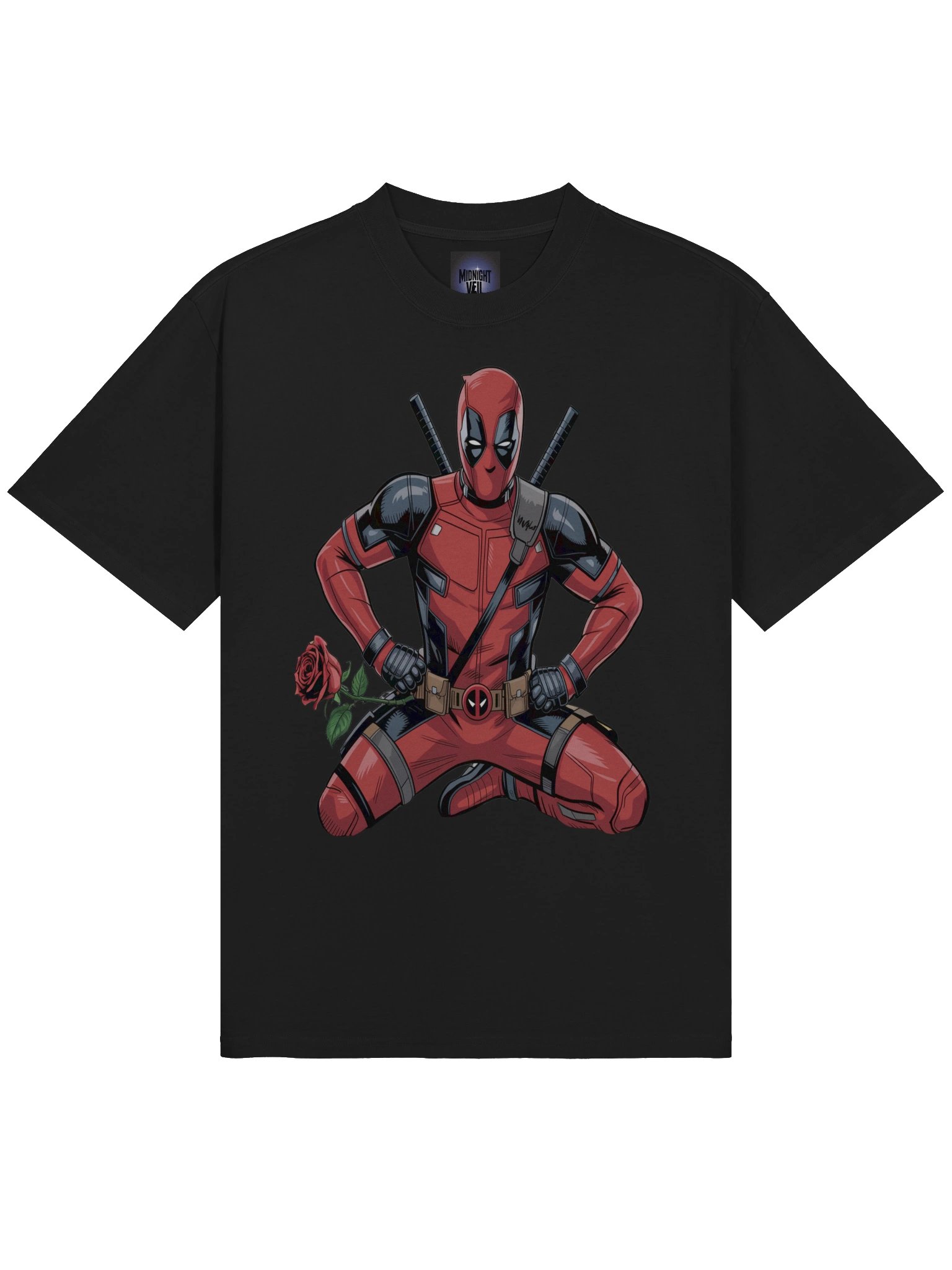 Deadpool Thorny Vendetta Oversized Faded T-Shirt product image (5)