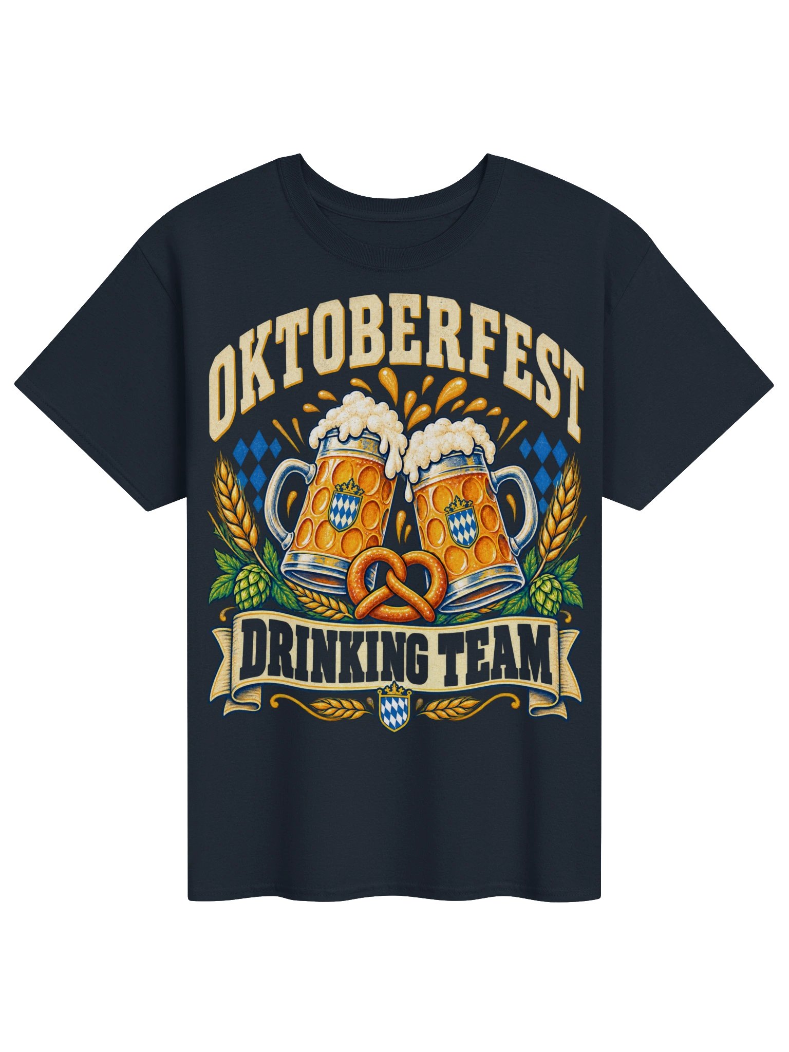 Oktoberfest Drinking Team Beer Steins Vintage Tee product image (81)