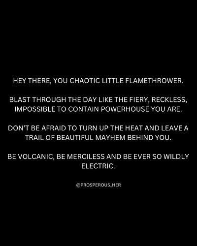Embrace the chaos, see what beauty comes from it