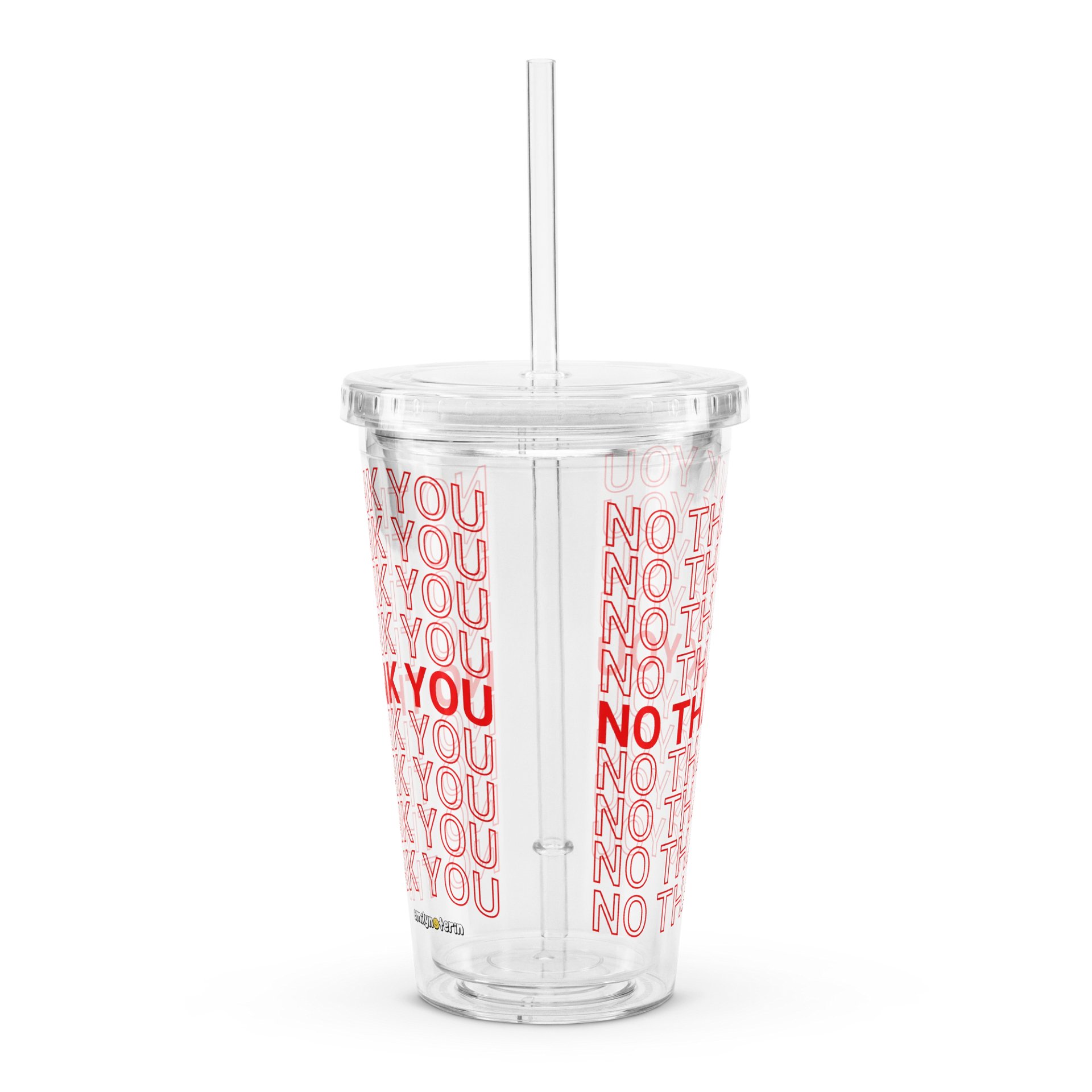 No Thank You Plastic Tumbler product image (2)