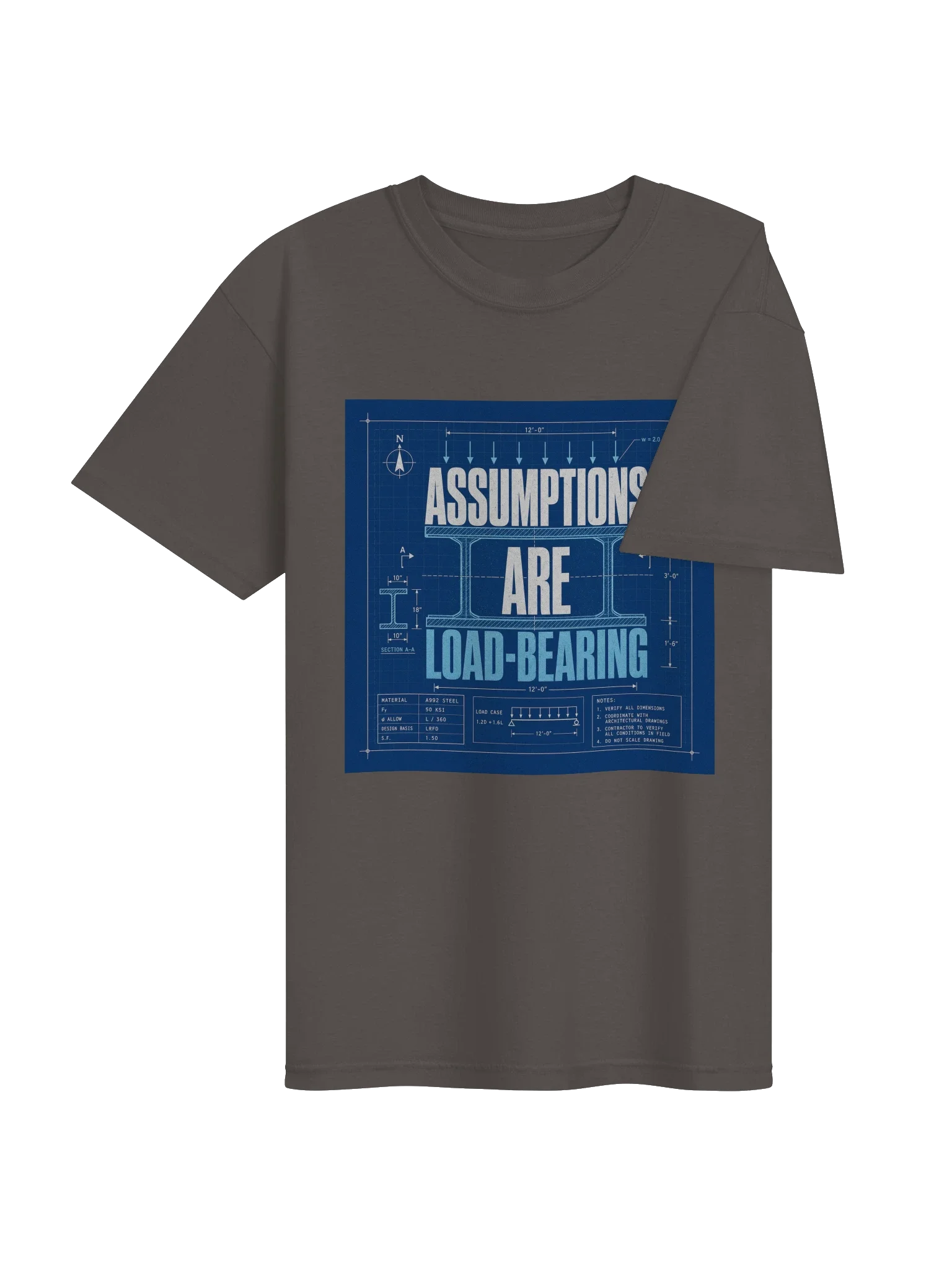 Assumptions Are Load-Bearing Tee — view 20