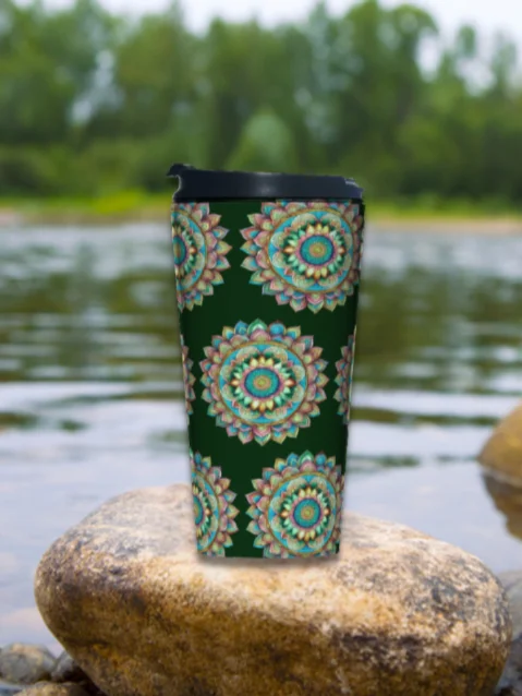 Autumn Bloom Mandala - Stainless Steel Travel Mug product image (2)