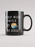 Funny Monday Mood Coffee black glossy Mug