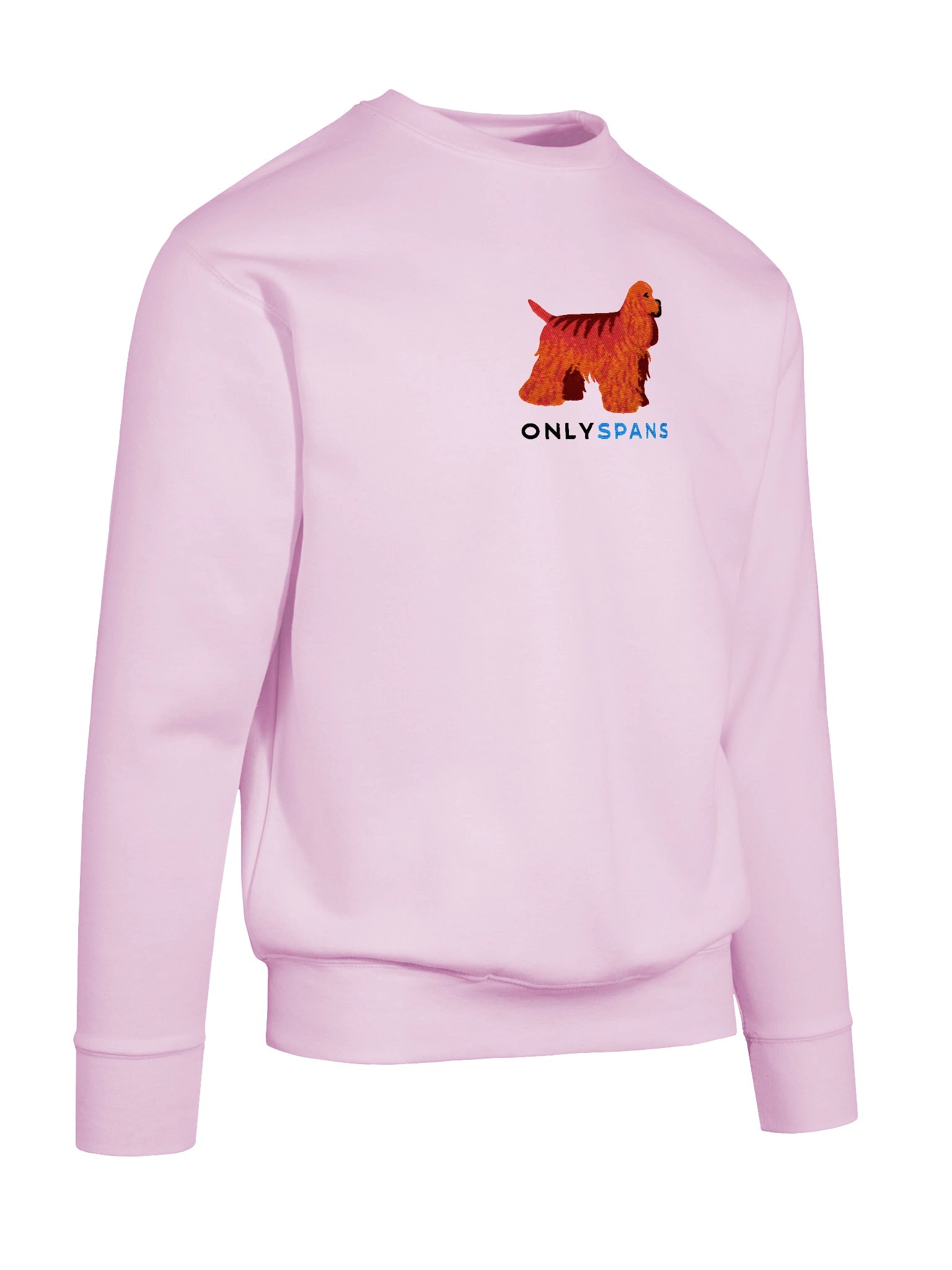 Only Spans Sweatshirt (Embroidered) of an American Cocker Spaniel(Red) product image (66)