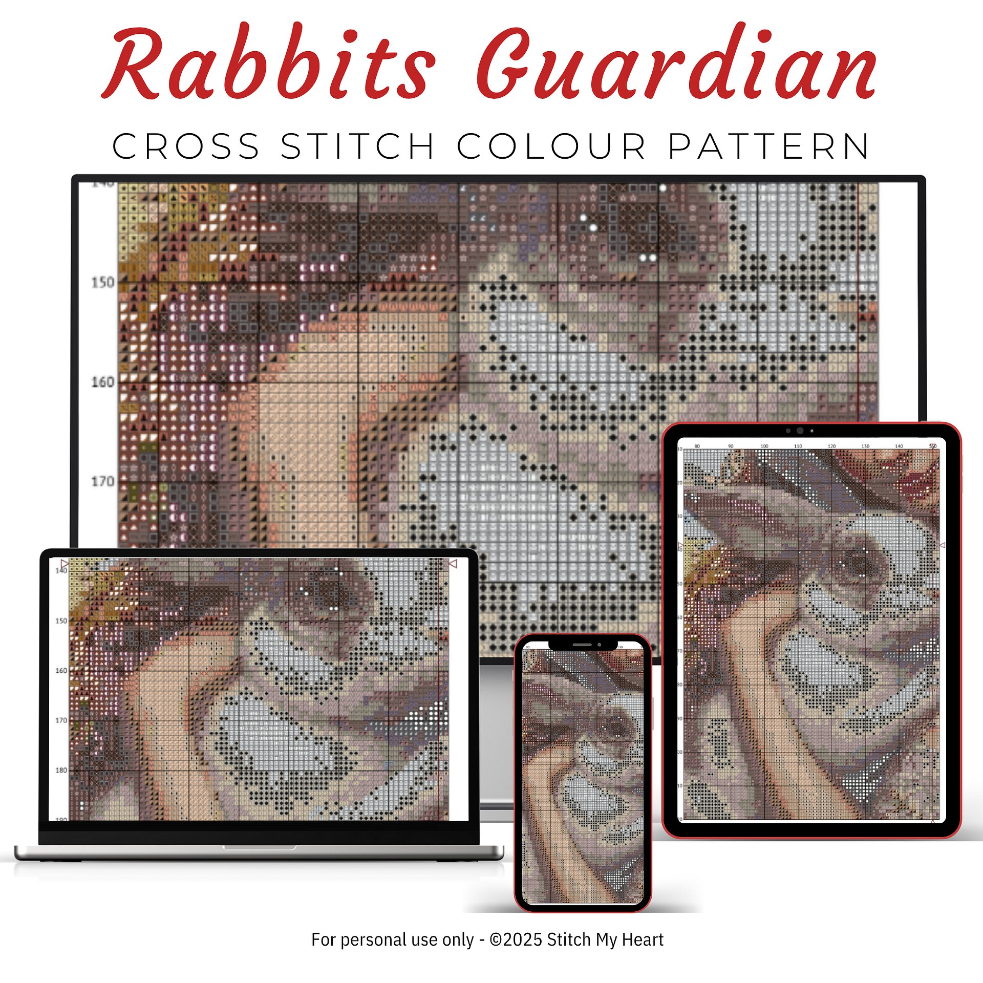 Rabbits Guardian Cross Stitch Pattern product image (3)