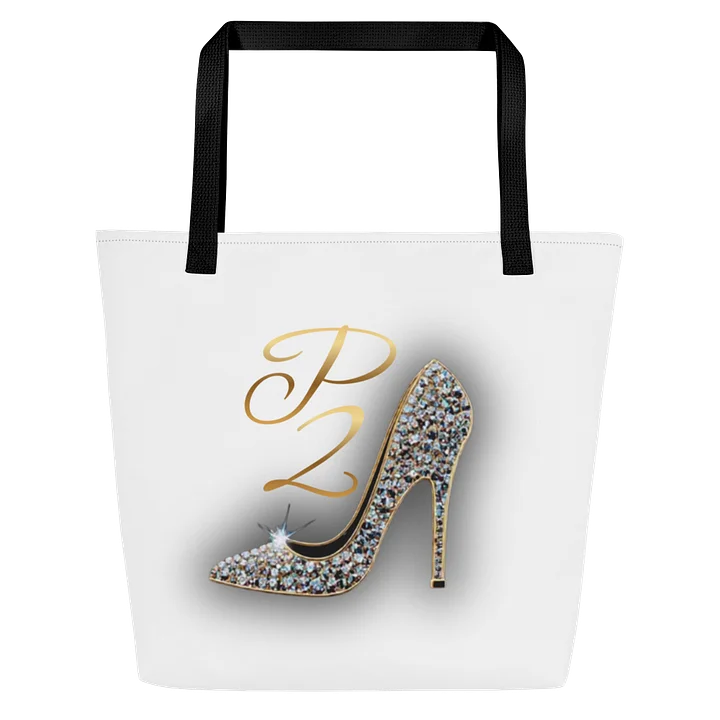 Poised Princess Gilded Stiletto Sparkle Tote — Large All-Over Print w/ Pocket product image (1)