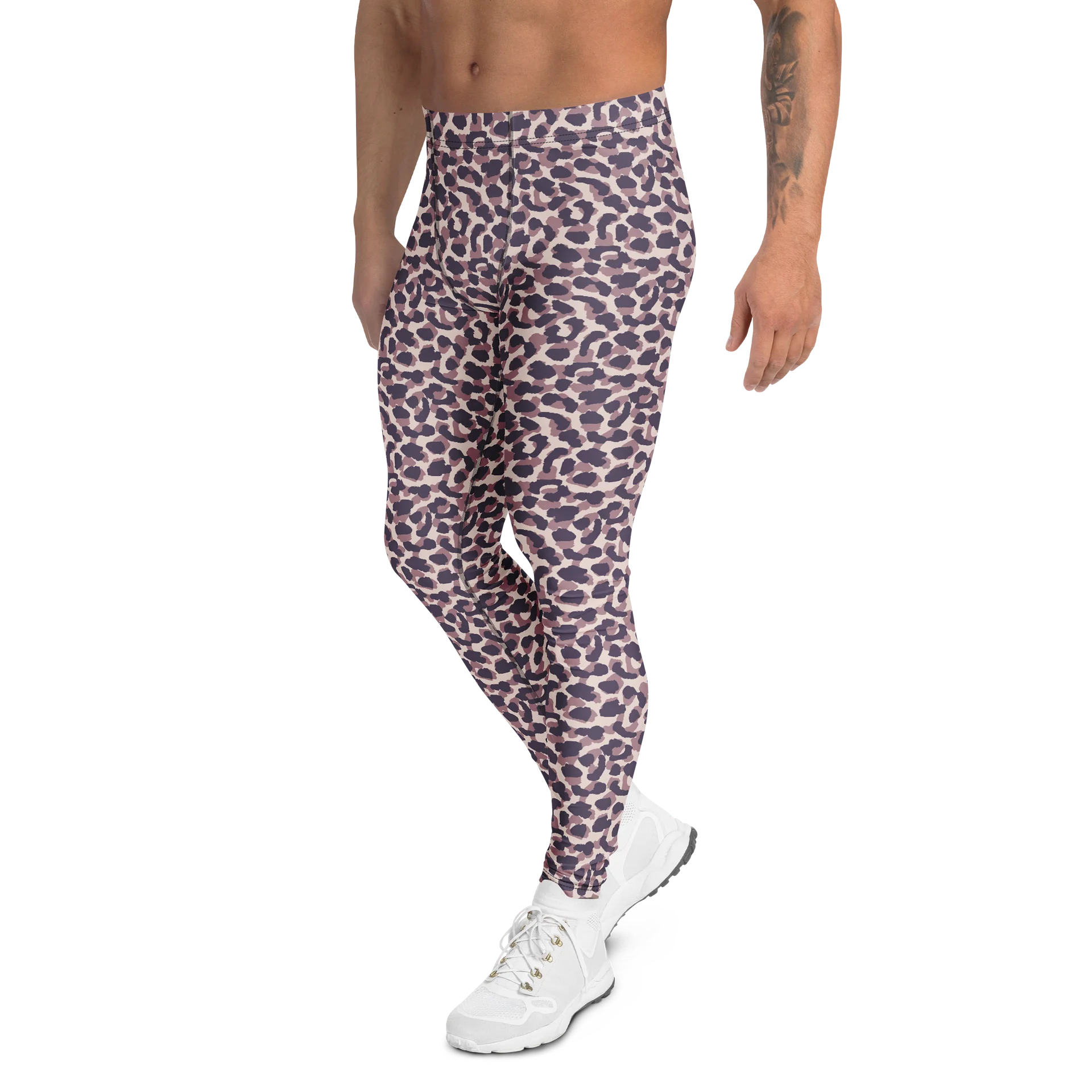 Comfortable Men's Leggings Bold Leopard Print product image (4)