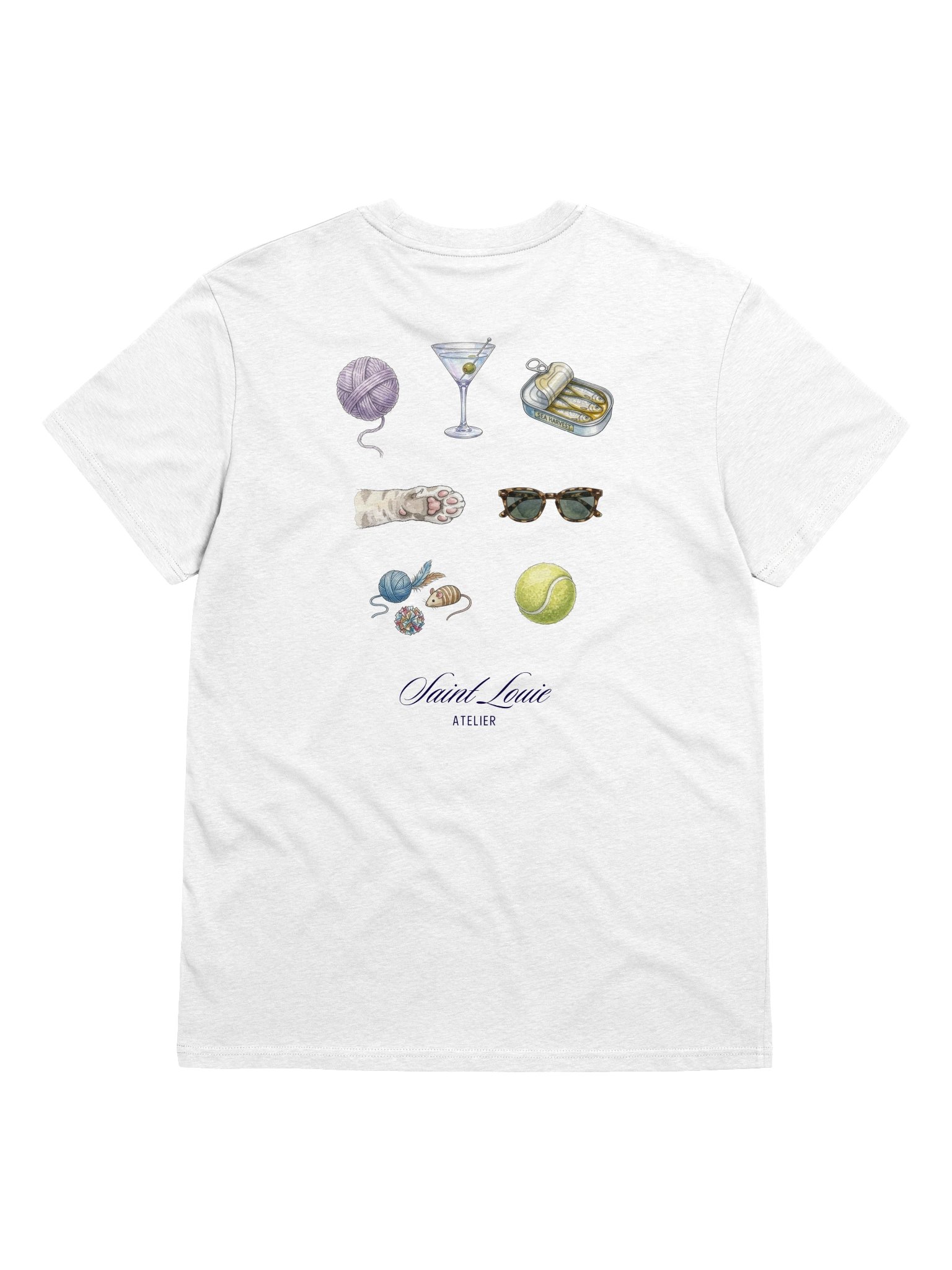 Bits and bobs, Saint Louie Organic soft Tee, White product image (11)