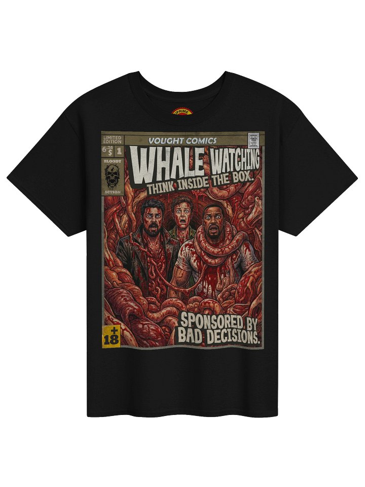 Whale Watching Comic Art T-Shirt product image (1)