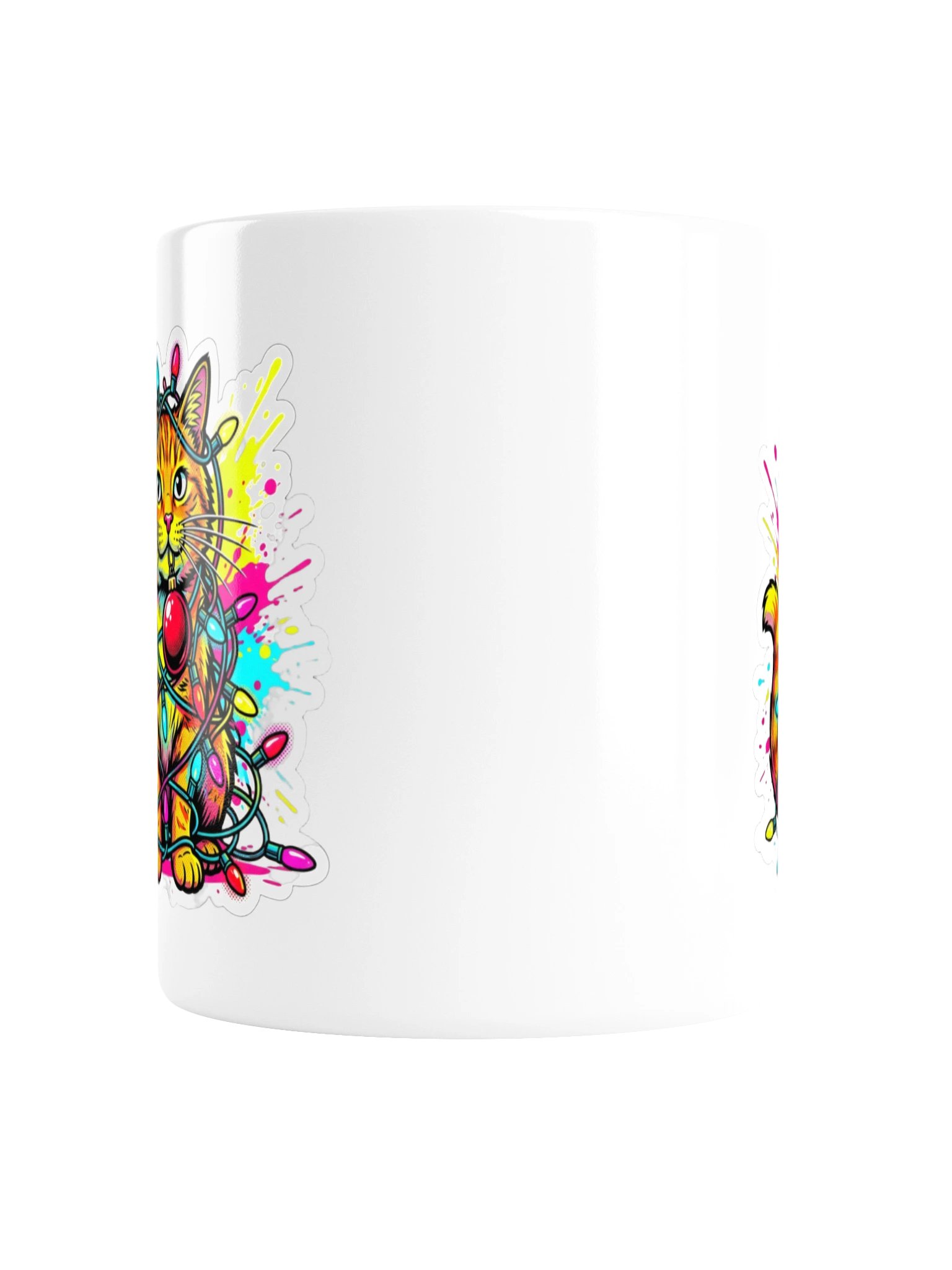 Tangled Lights Cat Mug product image (2)