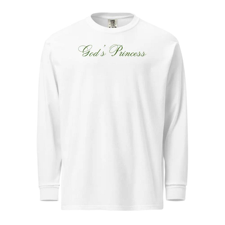 God's Princess (Dark Green Script) Long Sleeve product image (1)
