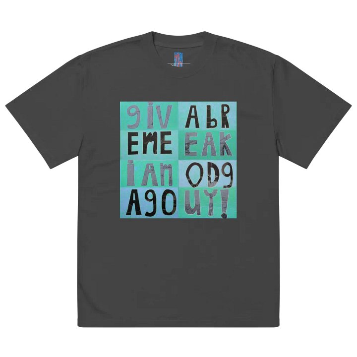 Another Good Guy Premium Oversized Faded T-Shirt (front-side print) product image (2)