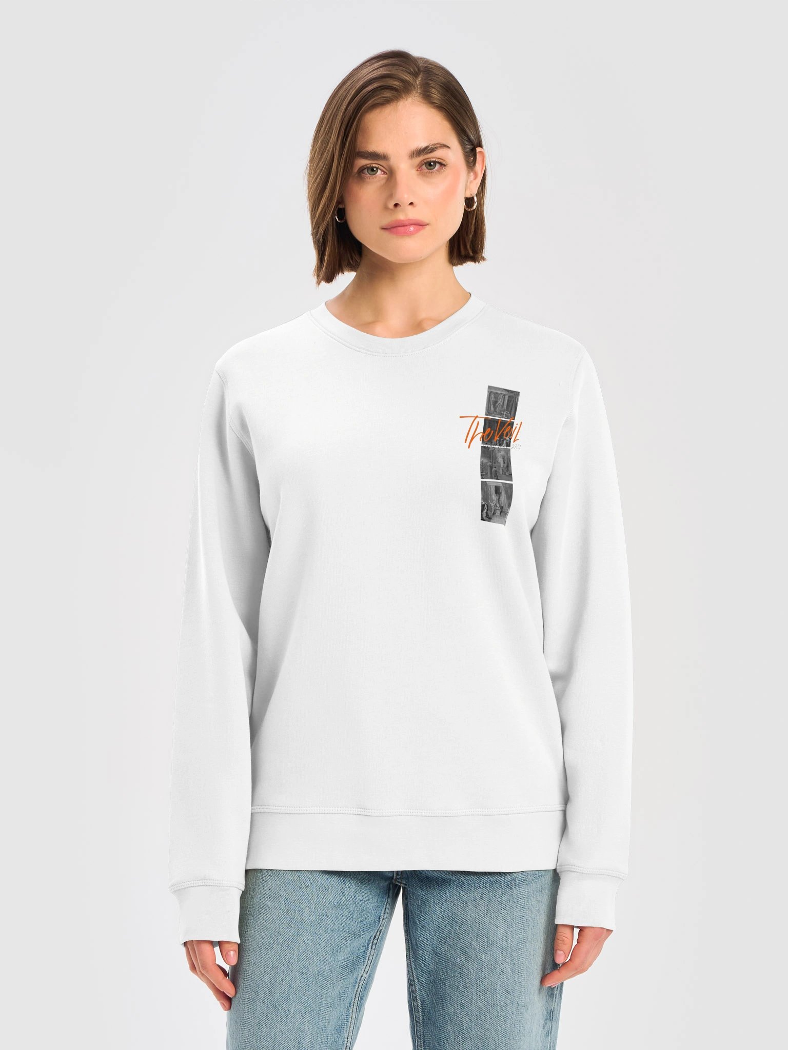 The Veil Orange Graphic Sweatshirt — OBG Music merch