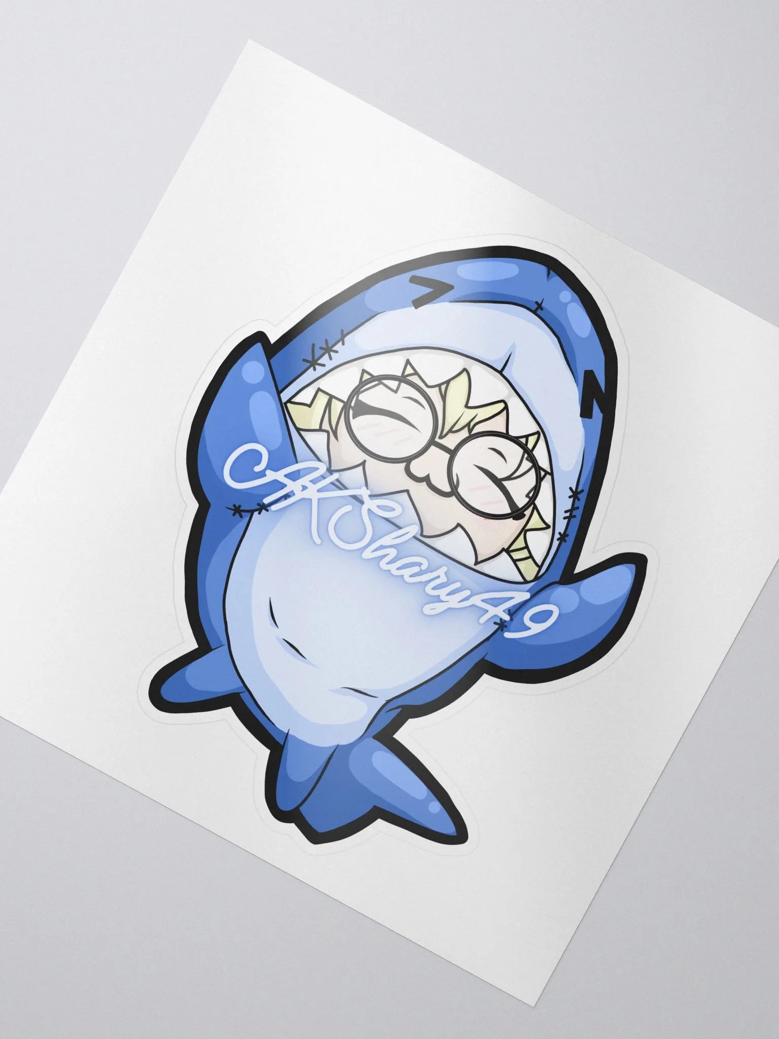 AKSharky49 Suit Kiss Cut Stickers product image (2)