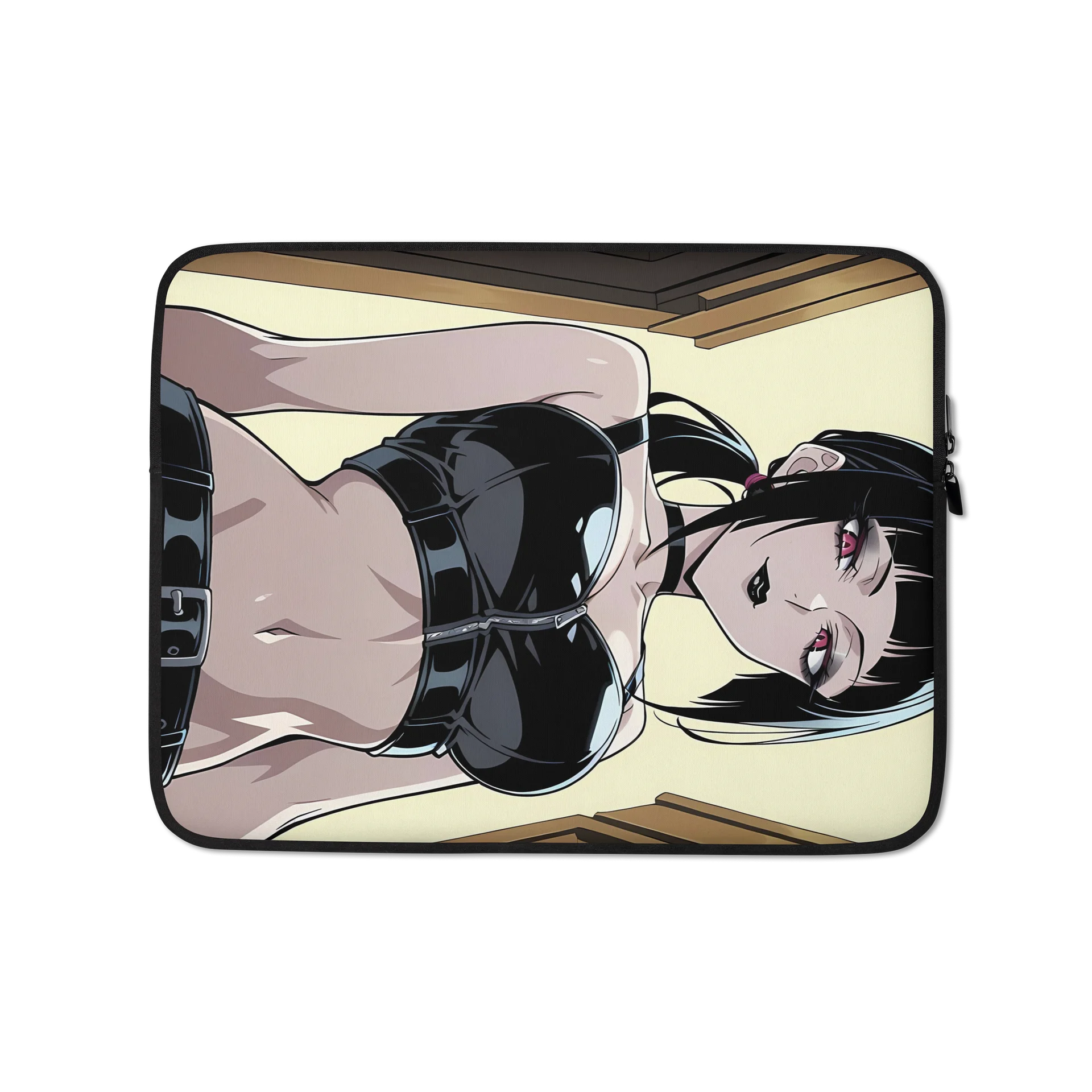 Luna Rain Original Character Emo Laptop Sleeve | Red Eyes Latex Recline Aesthetic Neoprene product image (1)