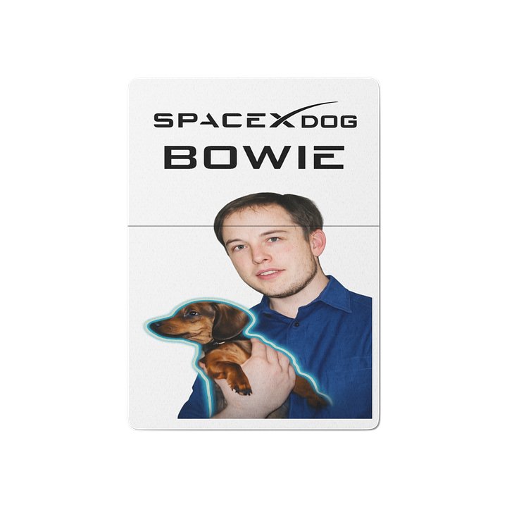 Bowie SpaceX Dog - Playing Cards product image (1)