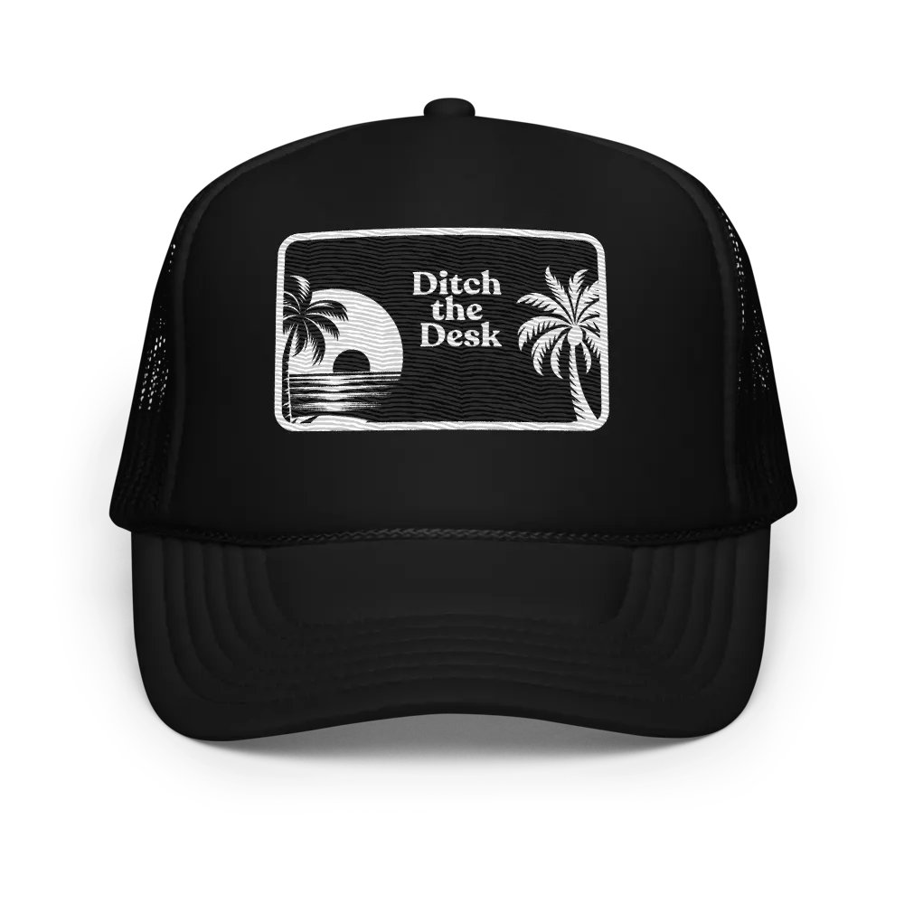 Sunset Escape Trucker Hat | Ditch the desk product image (1)