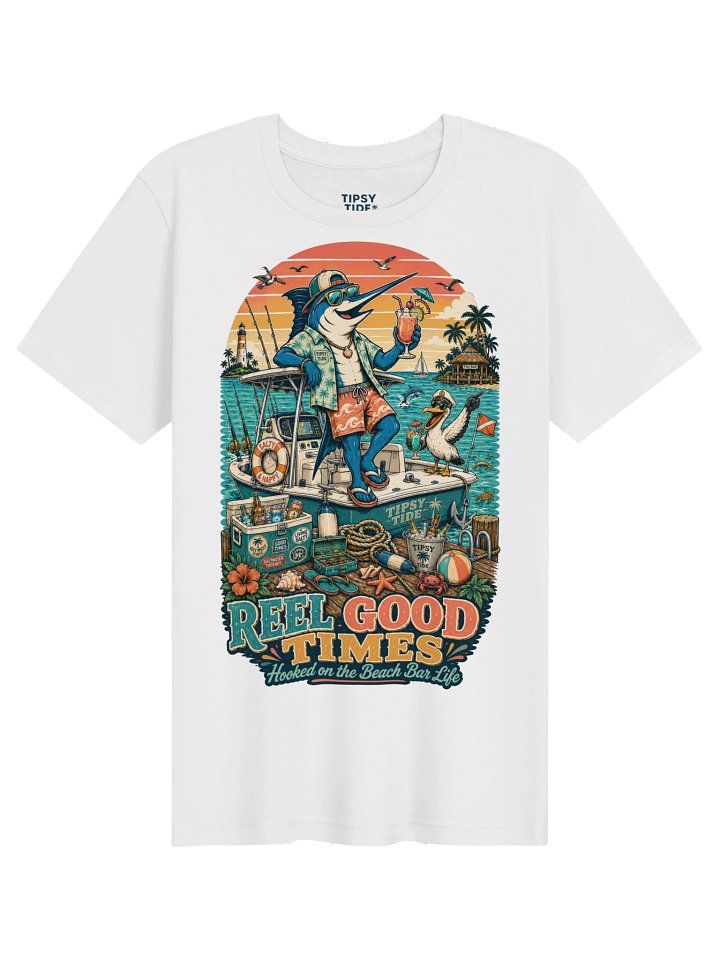 Reel Good Times Tropical Marlin Tee product image (1)