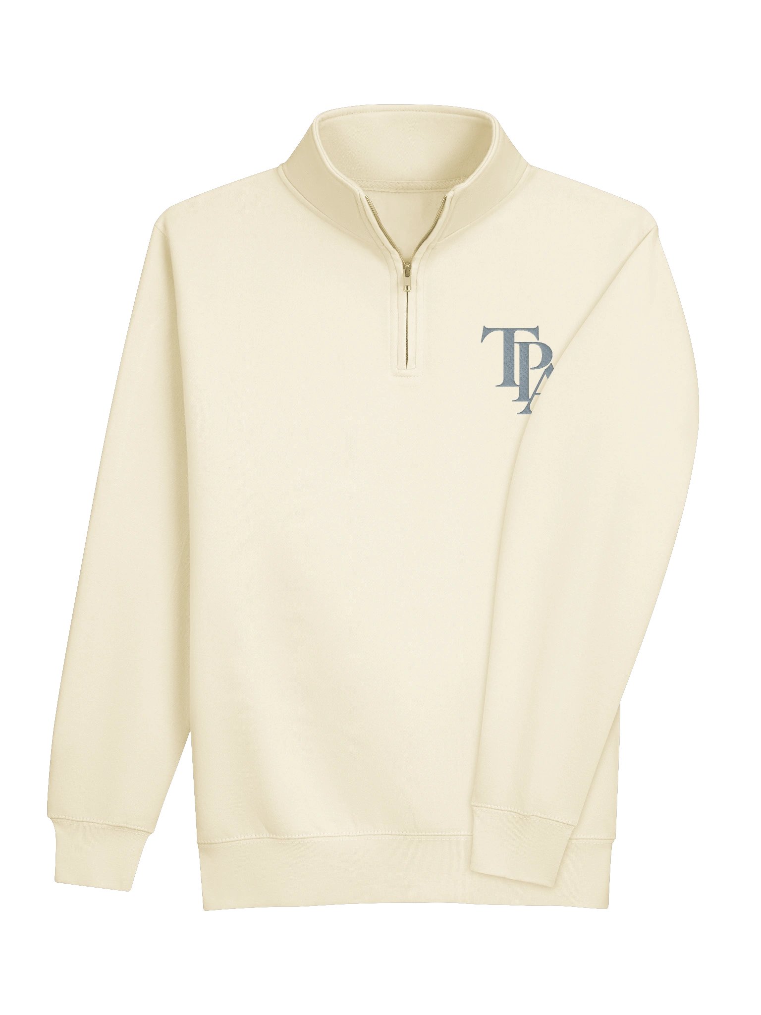 Premium Quarter Zip - Cream - Monogram product image (4)