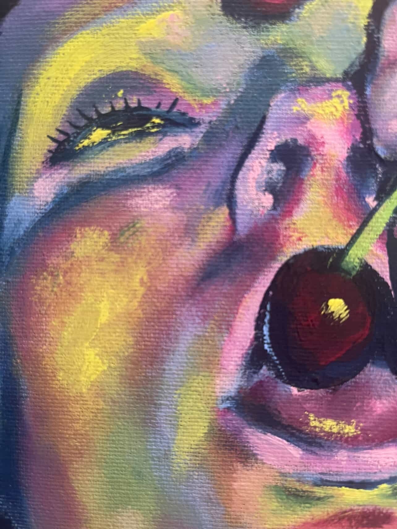 Ch-ch-cherry Bomb - Original Gouache Painting product image (3)