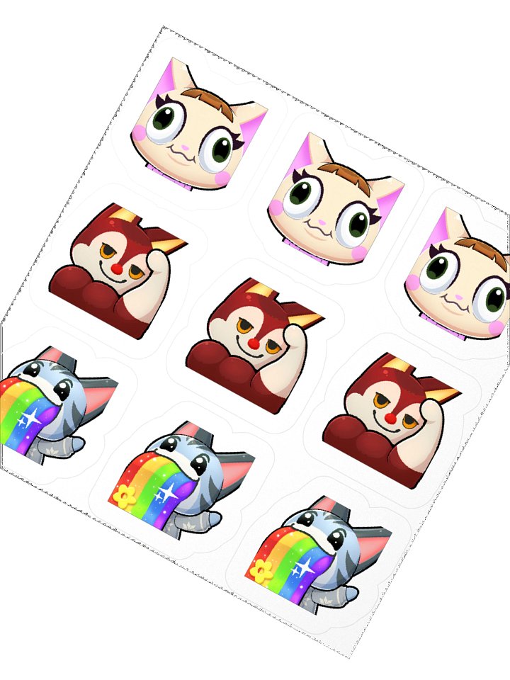 Lolly, Merry and Rudy - 3x3 Sticker product image (2)