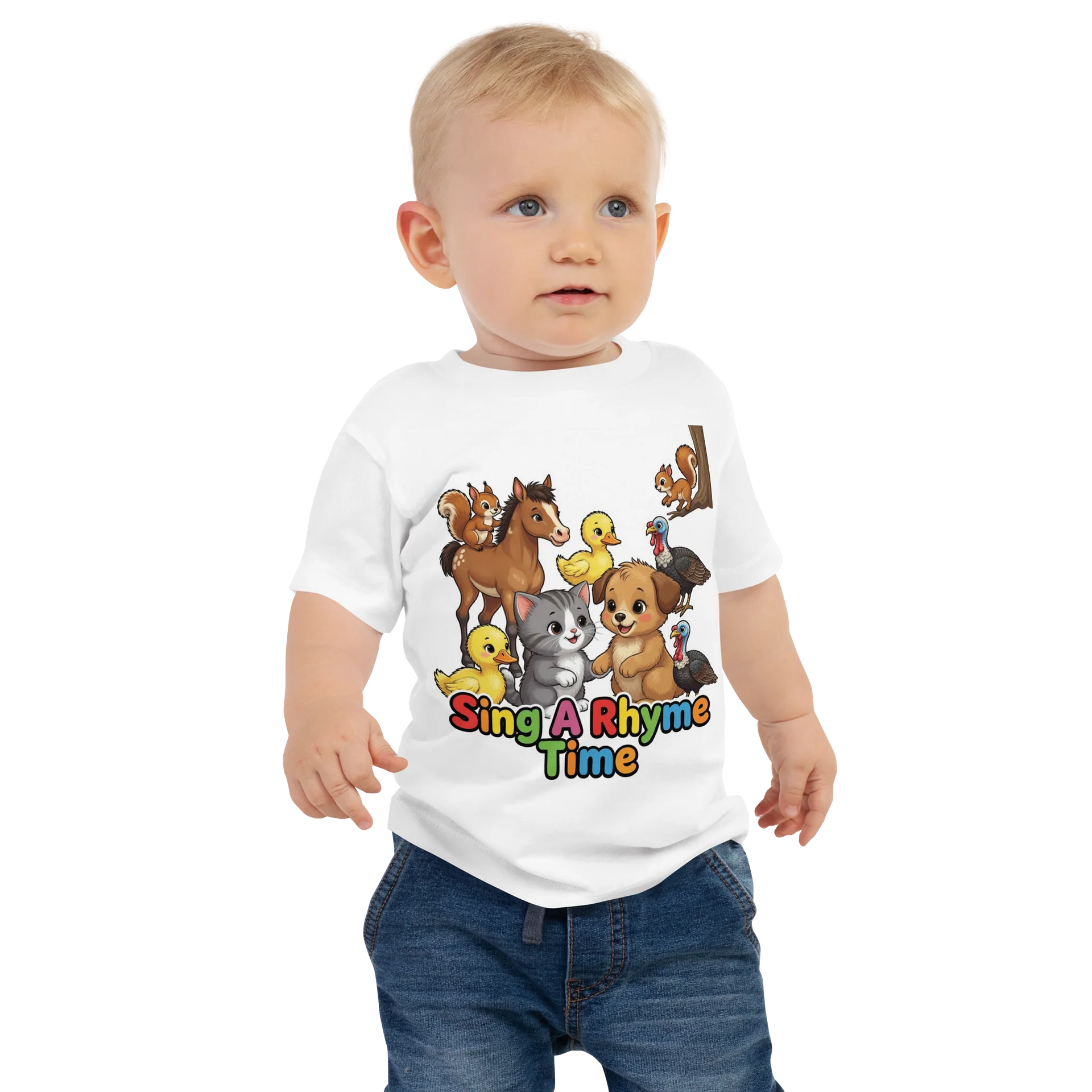 Sing A Rhyme Time Farm Friends Baby Tee product image (1)
