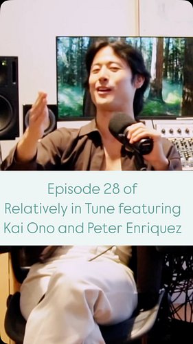 Episode 28 of Relatively in Tune featuring @melttheband’s Keyboard player and singer-songwriter Kai Ono (@iamokkai) and music...