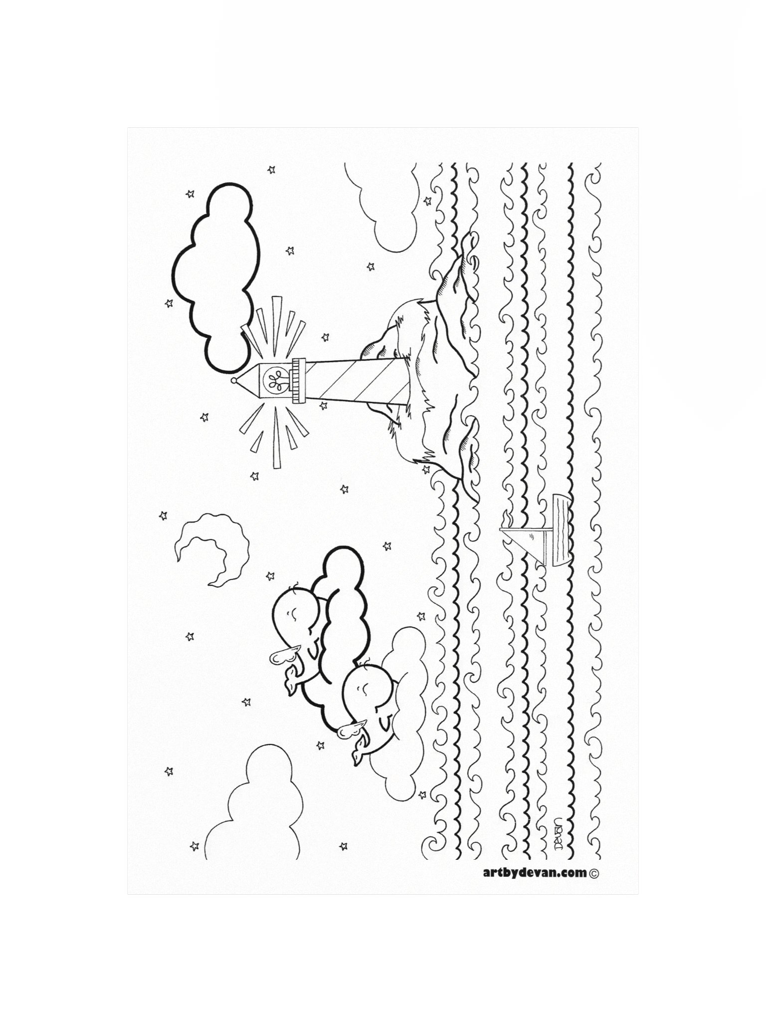 Color Your Own Art: Whale Watch product image (4)