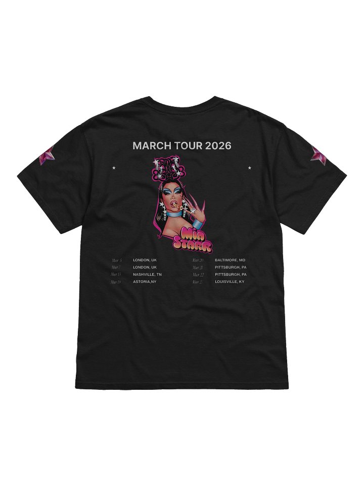 Mia Starr March '26 Tour Shirt (black) product image (2)
