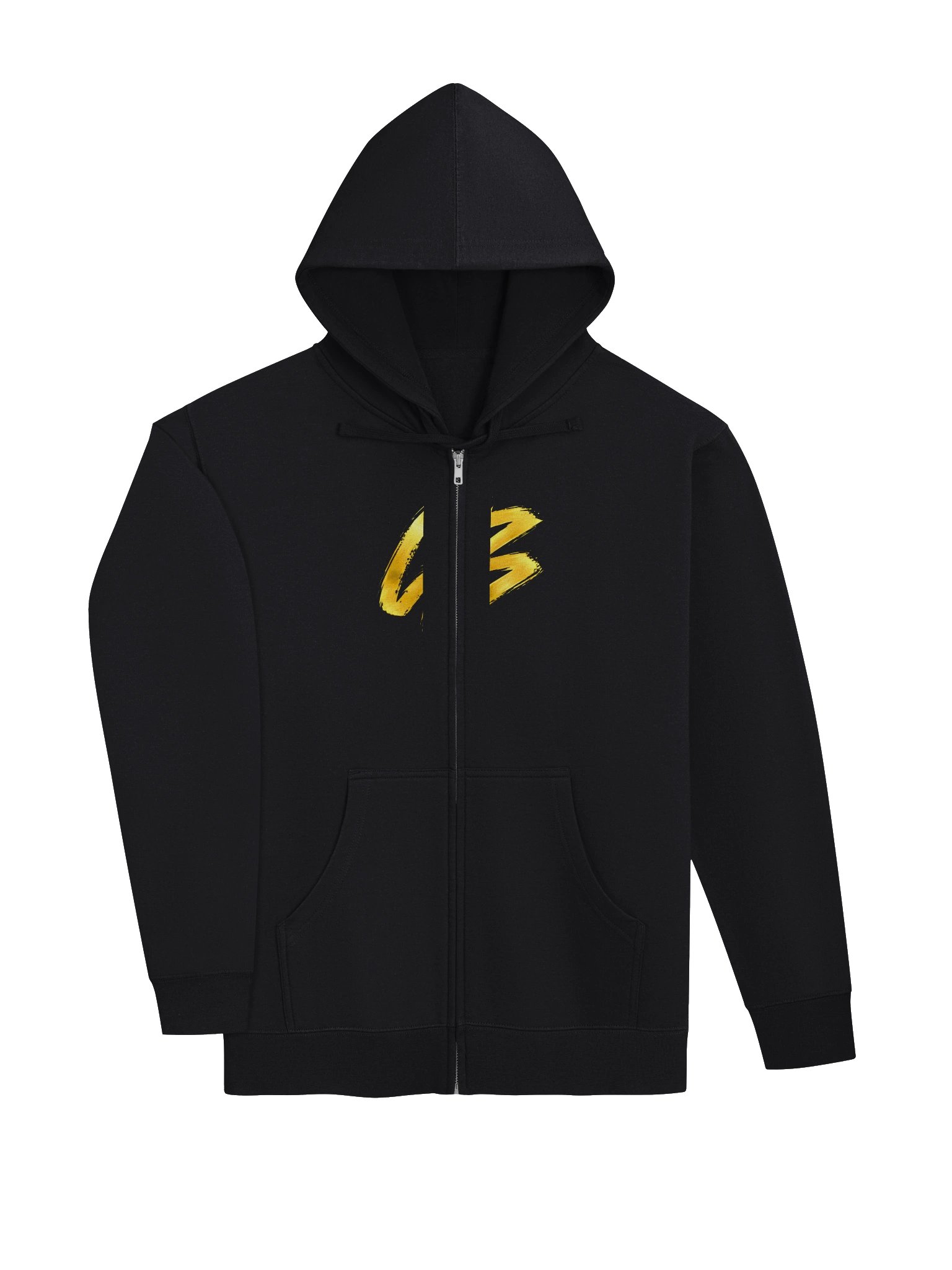Golden Brushstroke Zip Hoodie product image (3)