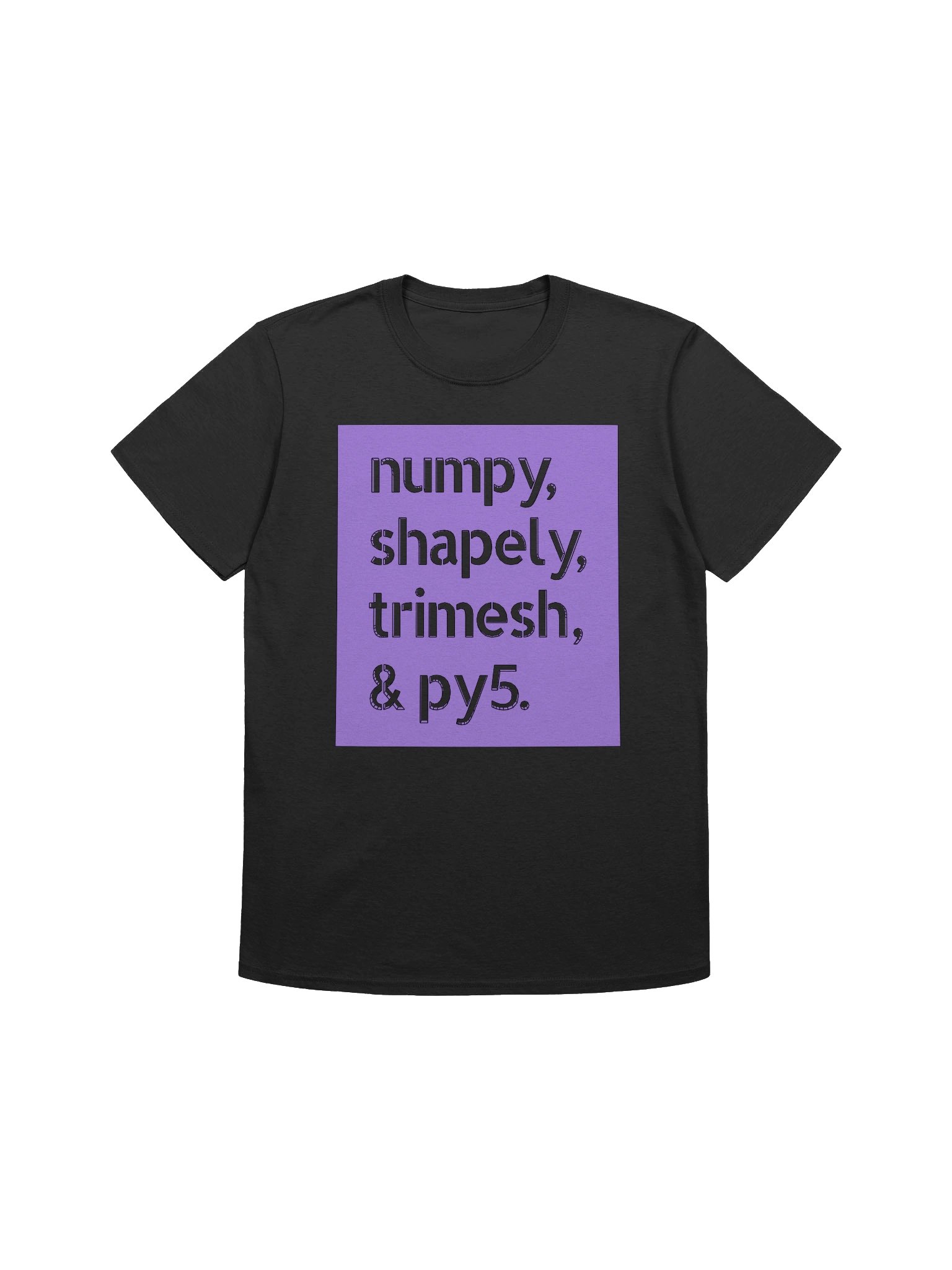 numpy, shapely, trimesh & py5 (Sofstyle T-Shirt) product image (1)