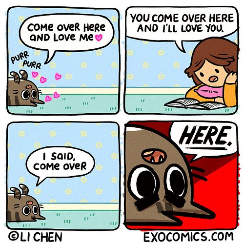 come here