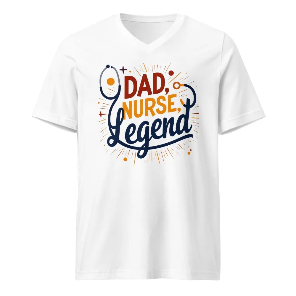Legendary Dad Nurse V-Neck Tee product image (1)