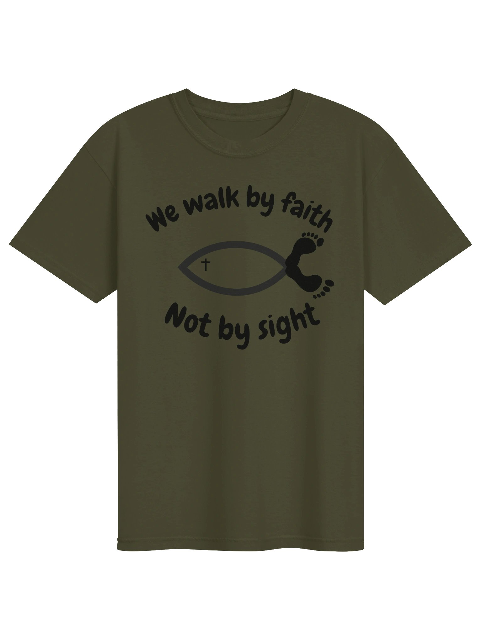 We Walk By Faith Not By Sight | 2 Corinthians 5:7 Christian Faith Shirt | Kingdom Life Co. product image (35)