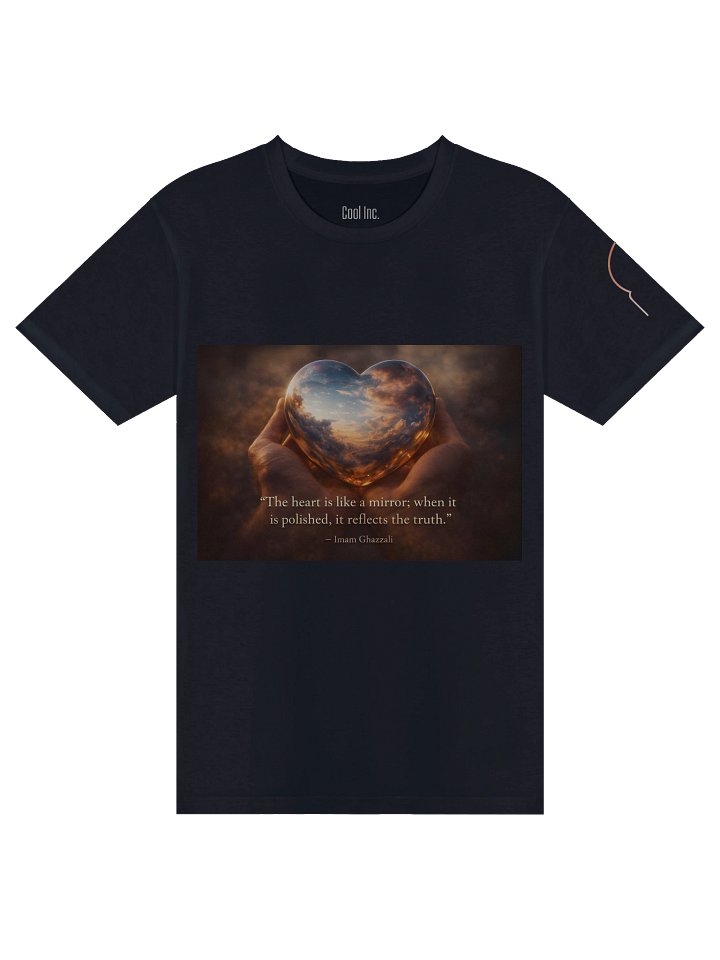 Reflective Heart Unisex T-Shirt – Spiritual Quote Art Tee product image (1)